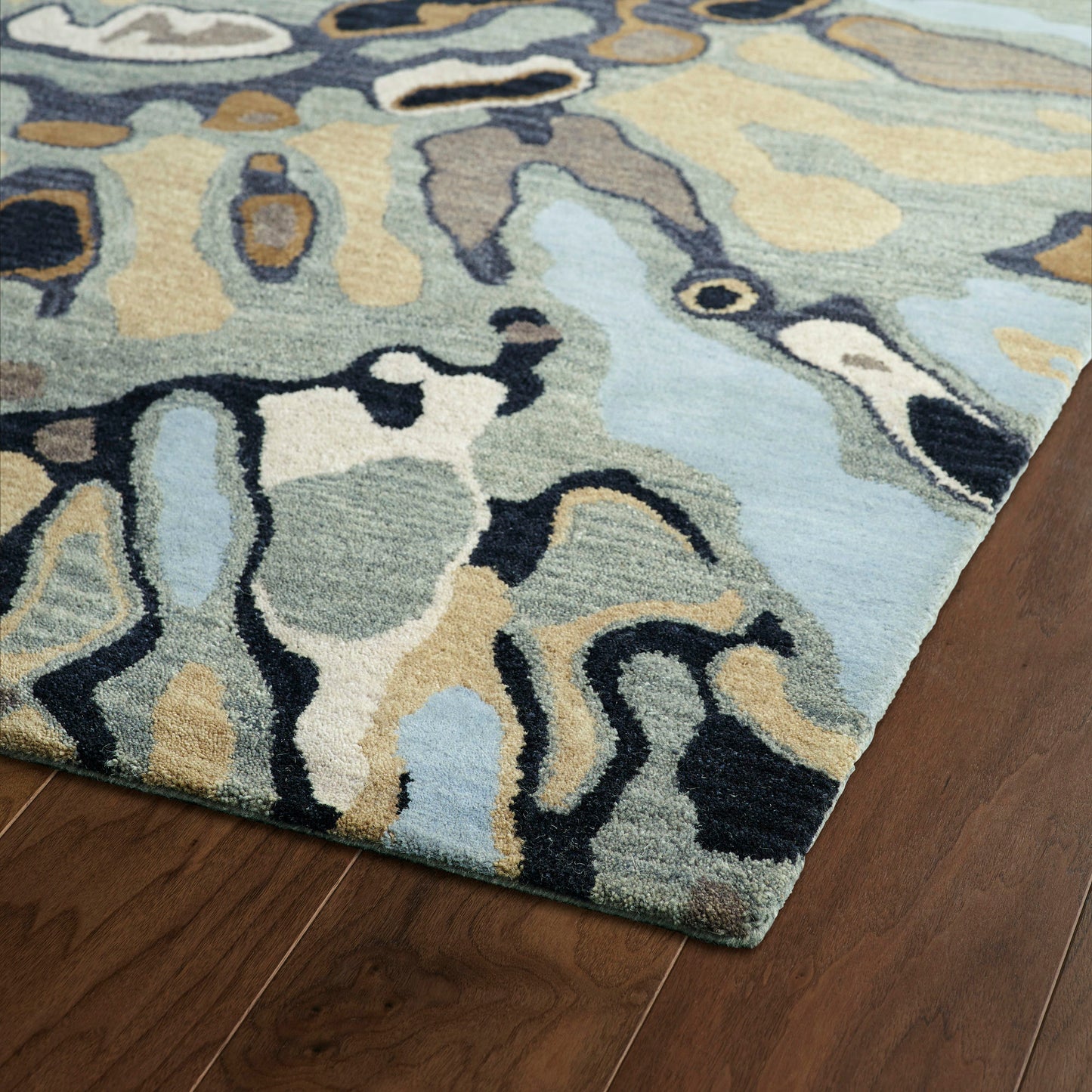 Kaleen Brushstrokes Collection Dark Multi Runner 2'6" x 8'
