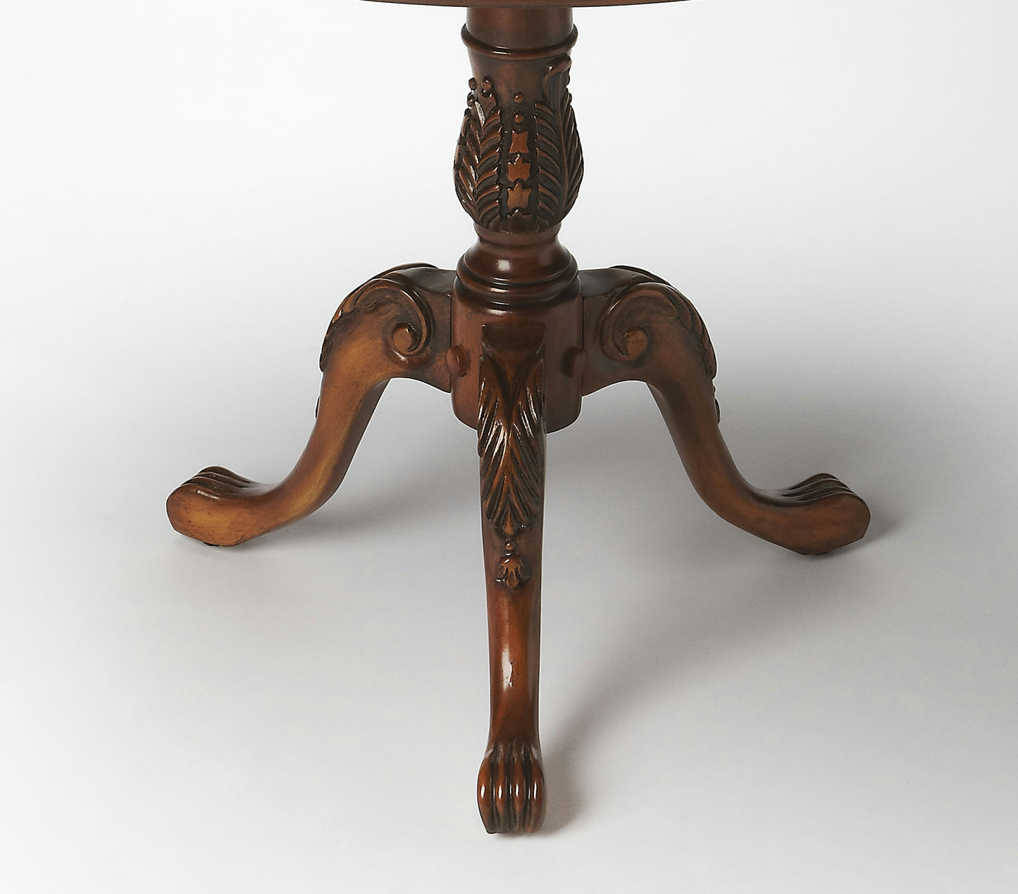 Butler Specialty Company, Carissa 30" Round Pedestal Foyer Table, Dark Brown