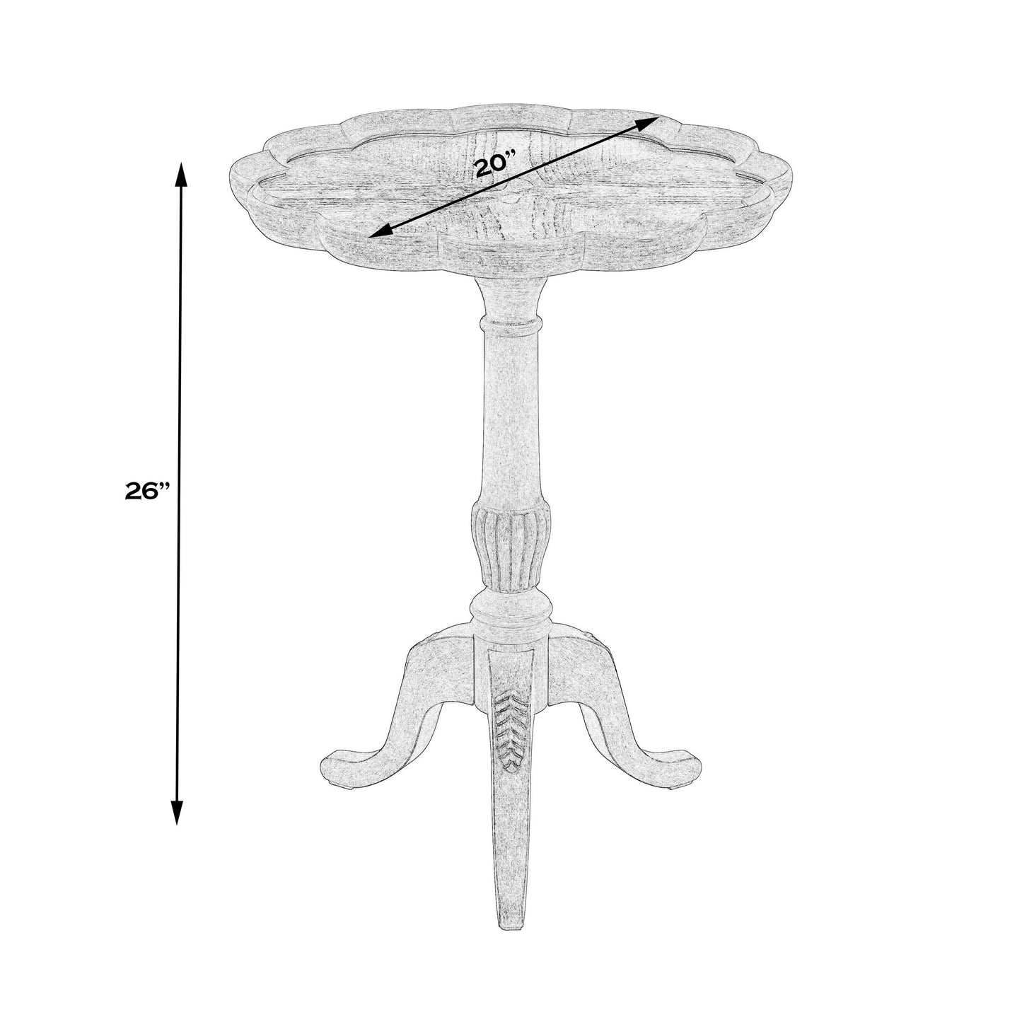 Butler Specialty Company, Dansby Pedestal Accent Table, Beige