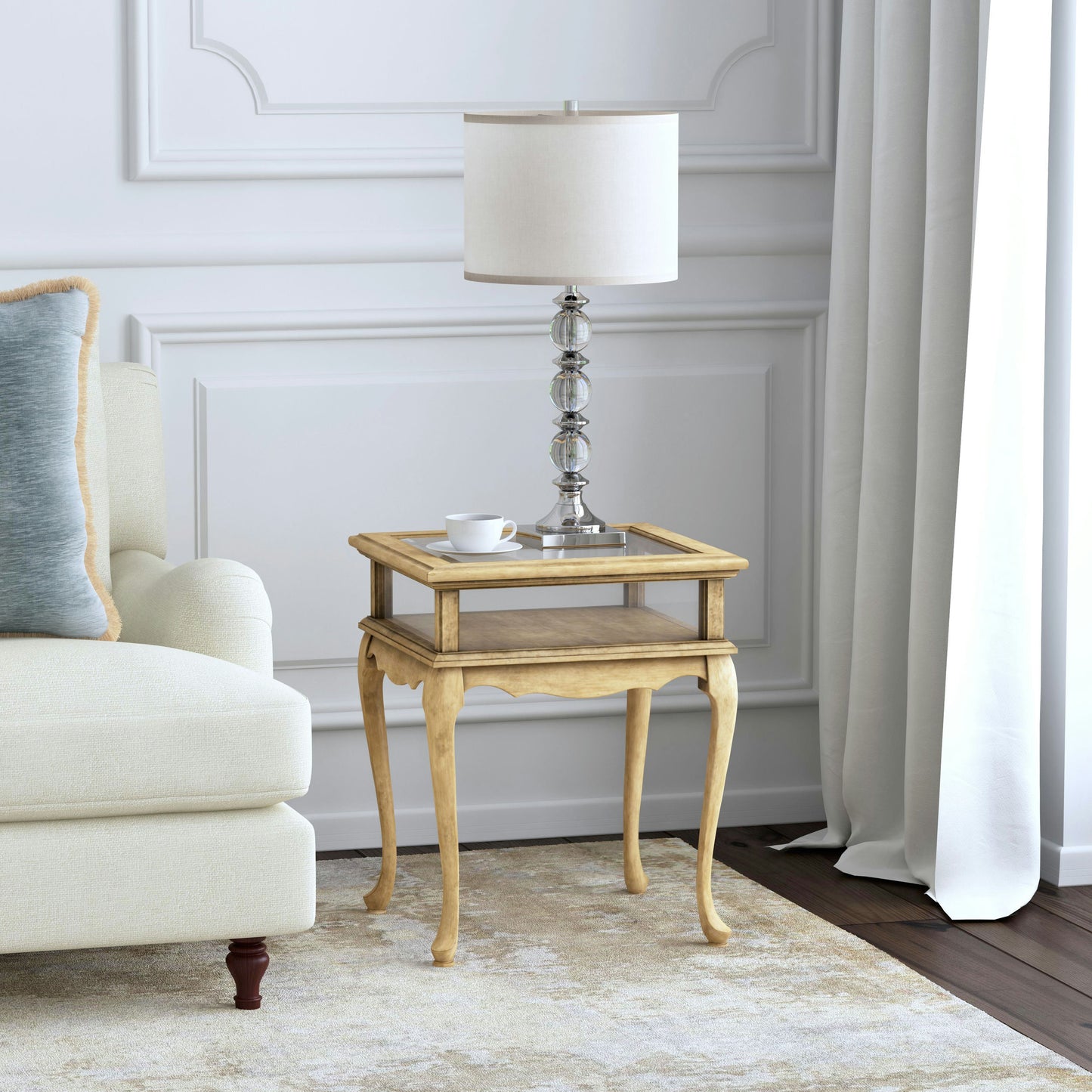 Butler Specialty Company, Burton Curio Table, Beige