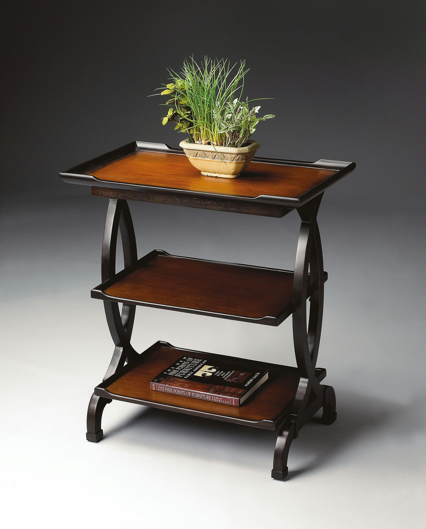 Butler Specialty Company, Kimiko 3 Tier Side Table, Dark Brown