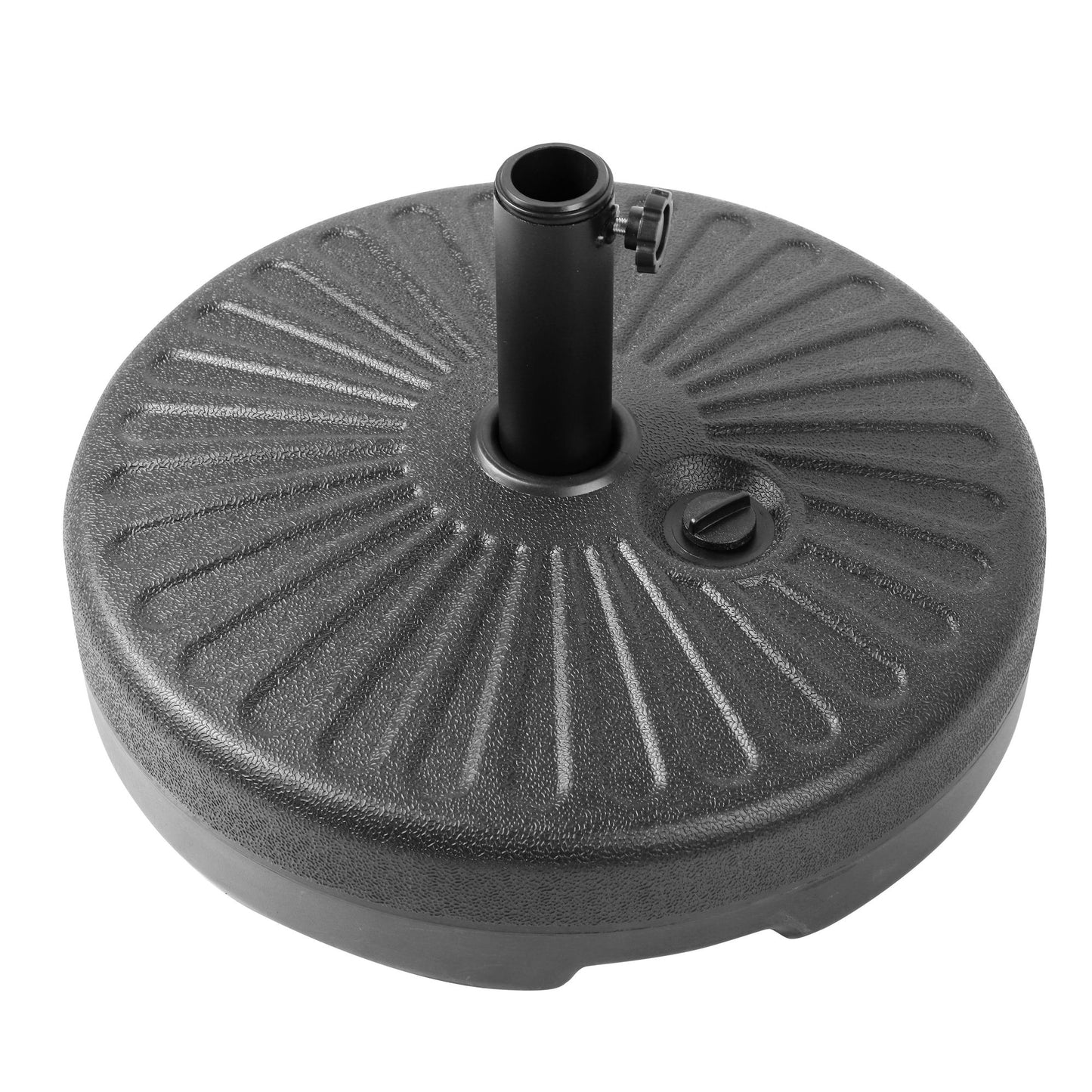 LeisureMod Bovilar Outdoor Patio 20" Round Fillable Free Standing Umbrella Base