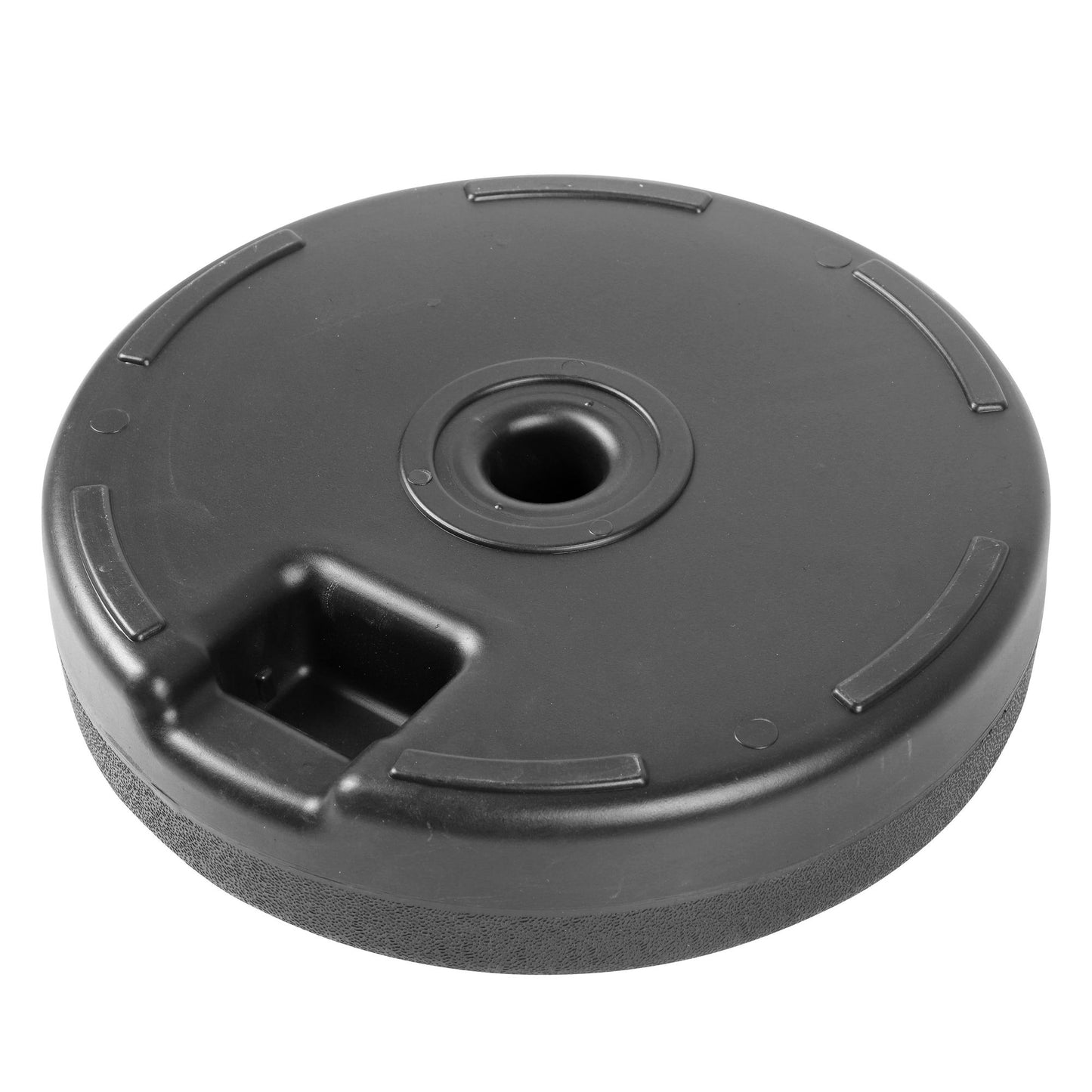 LeisureMod Bovilar Outdoor Patio 20" Round Fillable Free Standing Umbrella Base