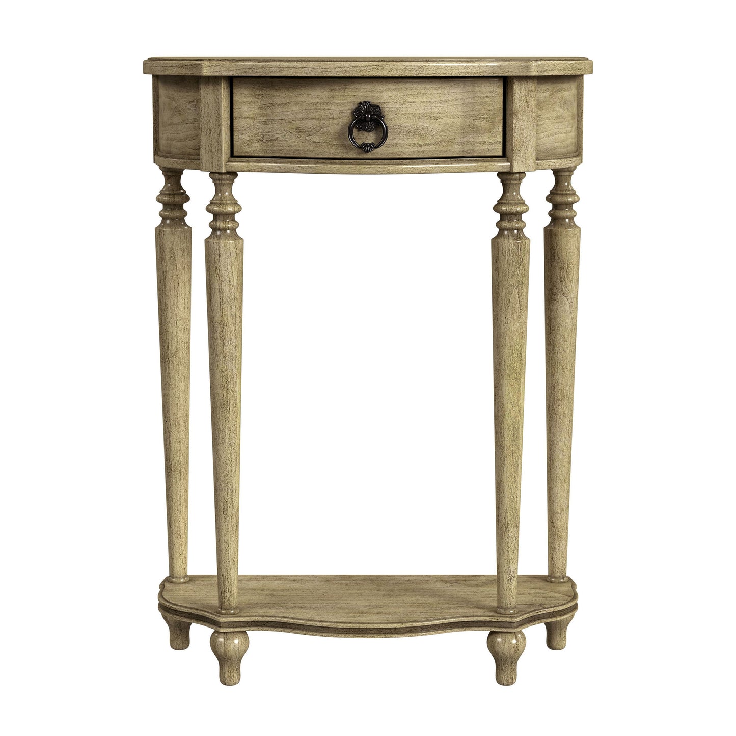 Butler Specialty Company, Ashby Demilune Console Table with Storage, Beige