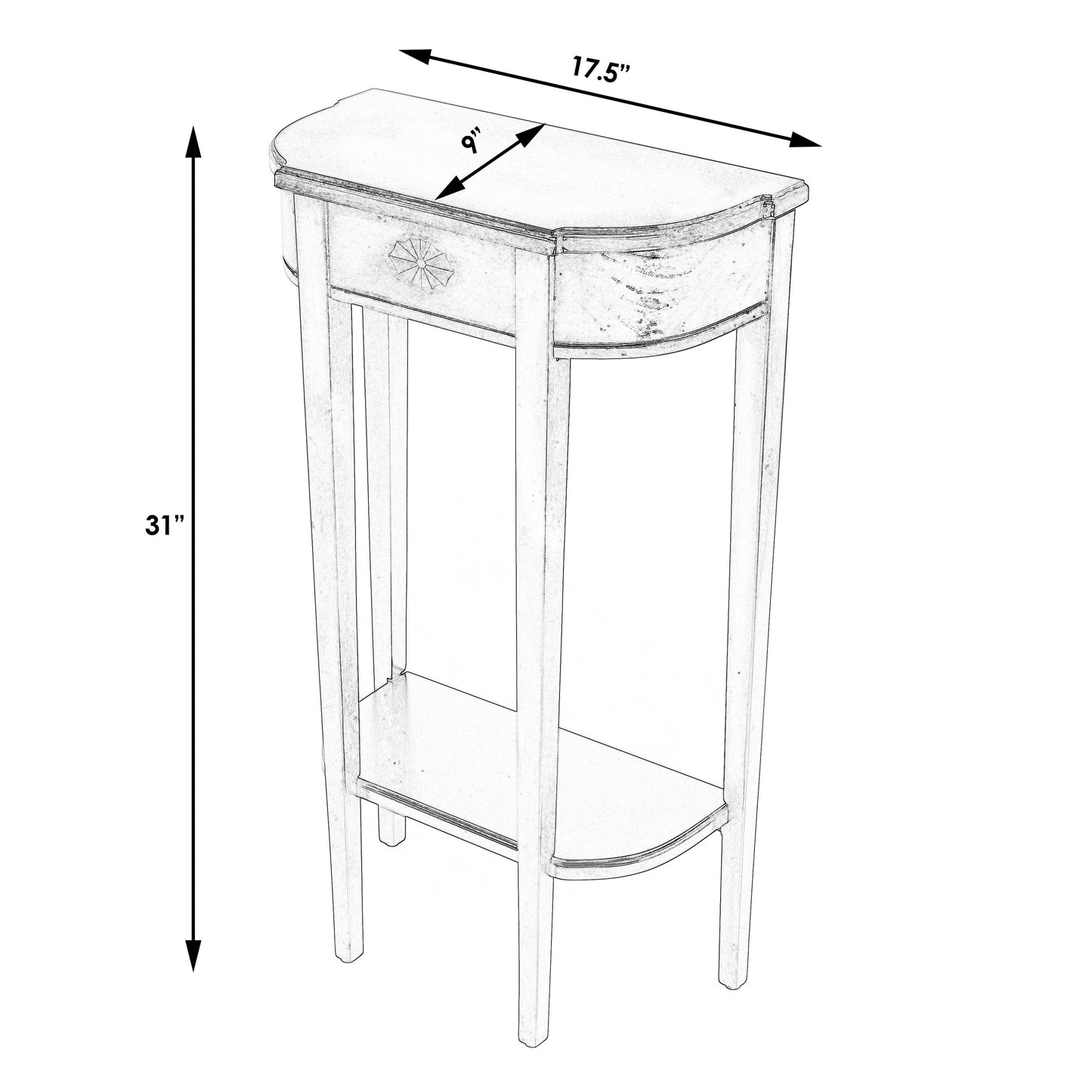Butler Specialty Company, Wendell Console Table, Beige