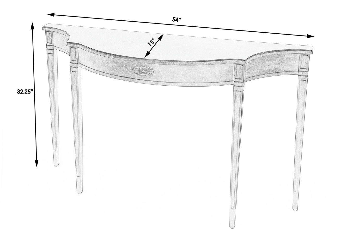 Butler Specialty Company, Chester 54" Console Table, Beige