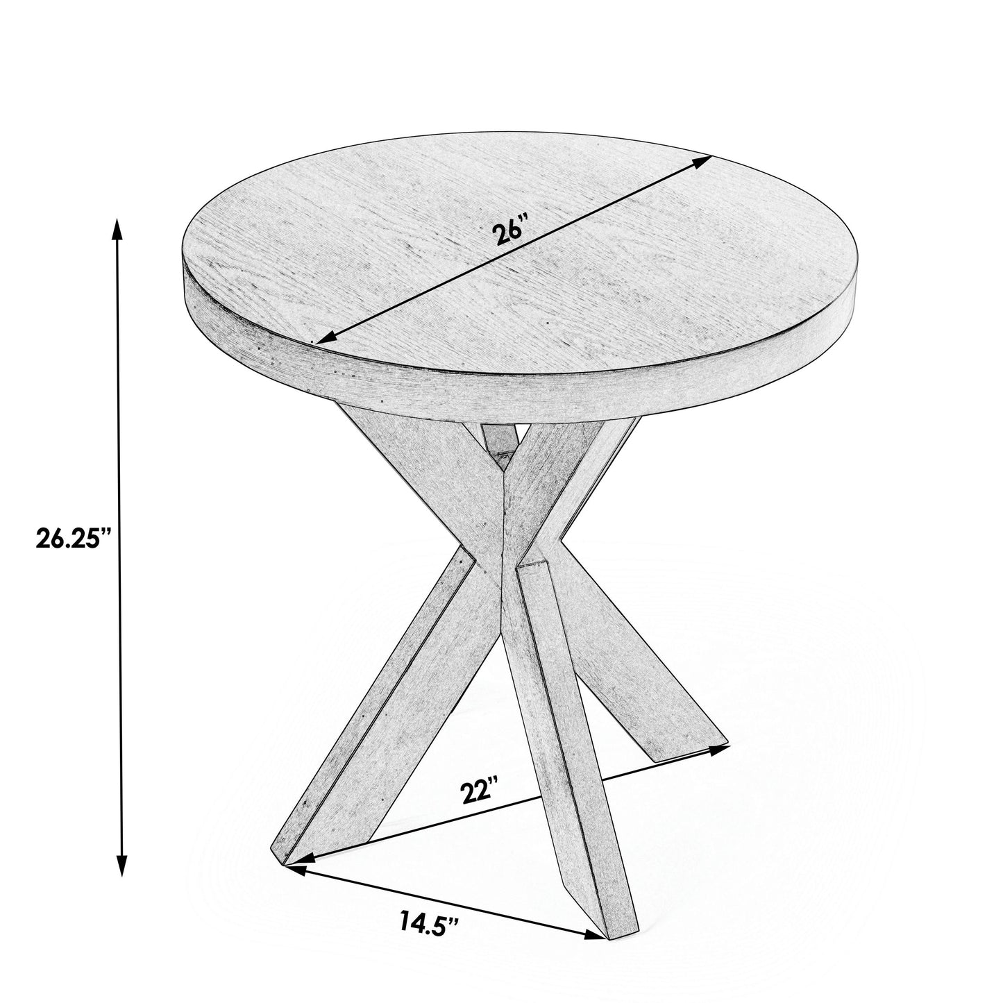 Butler Specialty Company, Pendleton End Table, Gray