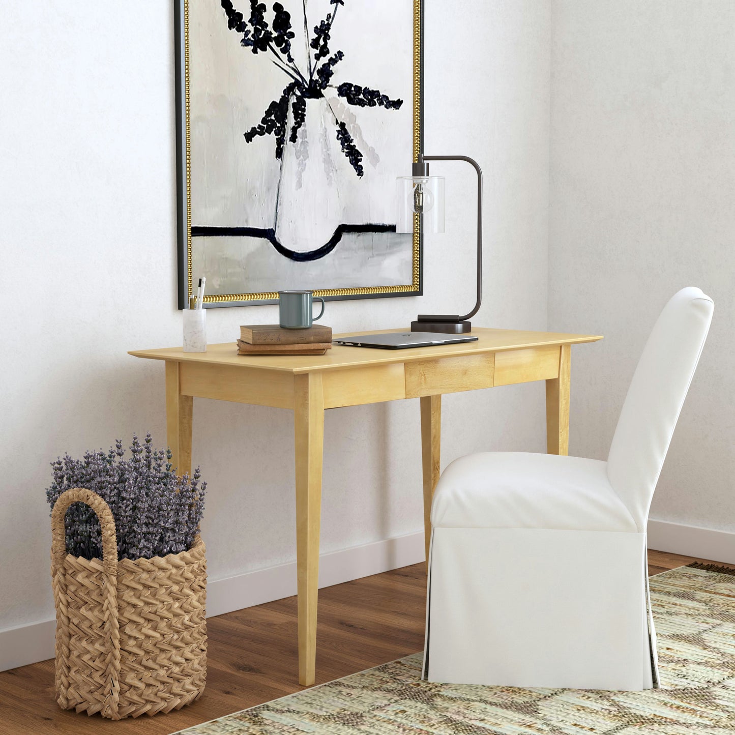 Butler Specialty Company, Caelynn 48" Natural Wood Shaker Writing Desk, Natural