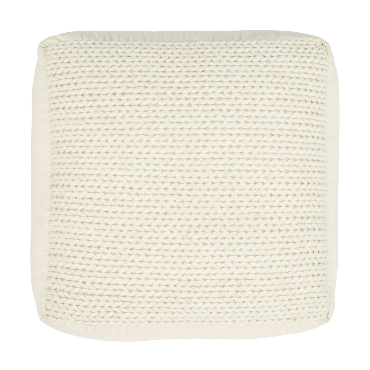 Butler Specialty Company, Fernandos Woven Pouffe Pillow, Cream, Ivory