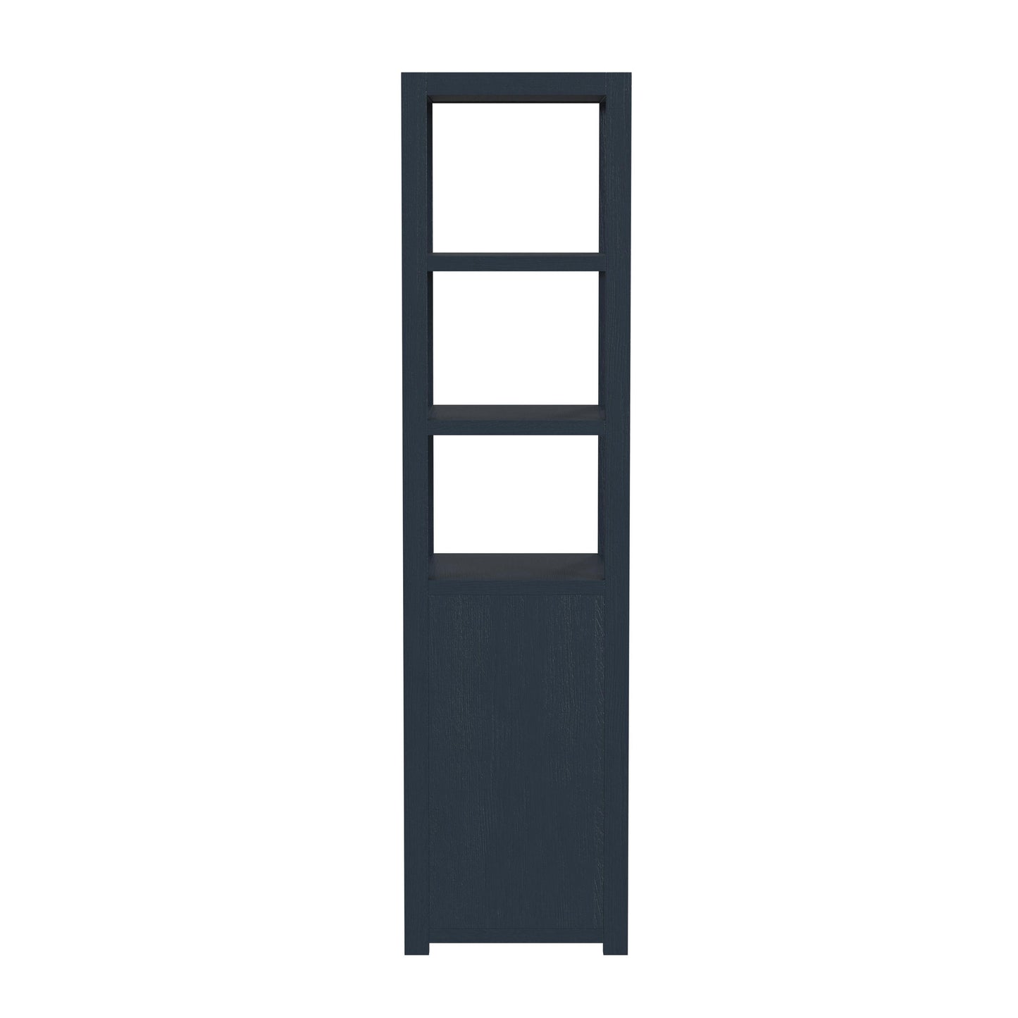 Butler Specialty Company, Lark 3- Tier 1 Door Narrow Bookcase Etagere, Navy Blue