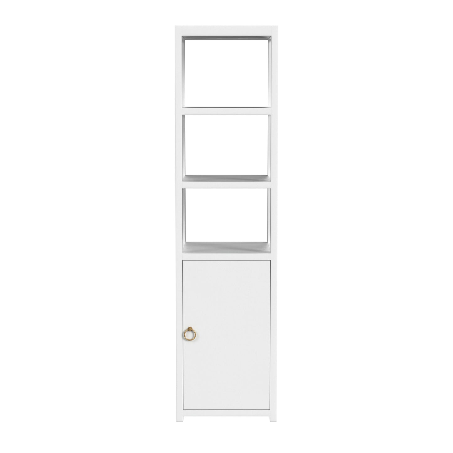 Butler Specialty Company, Lark 3- Tier 1 Door Narrow Bookcase Etagere, White