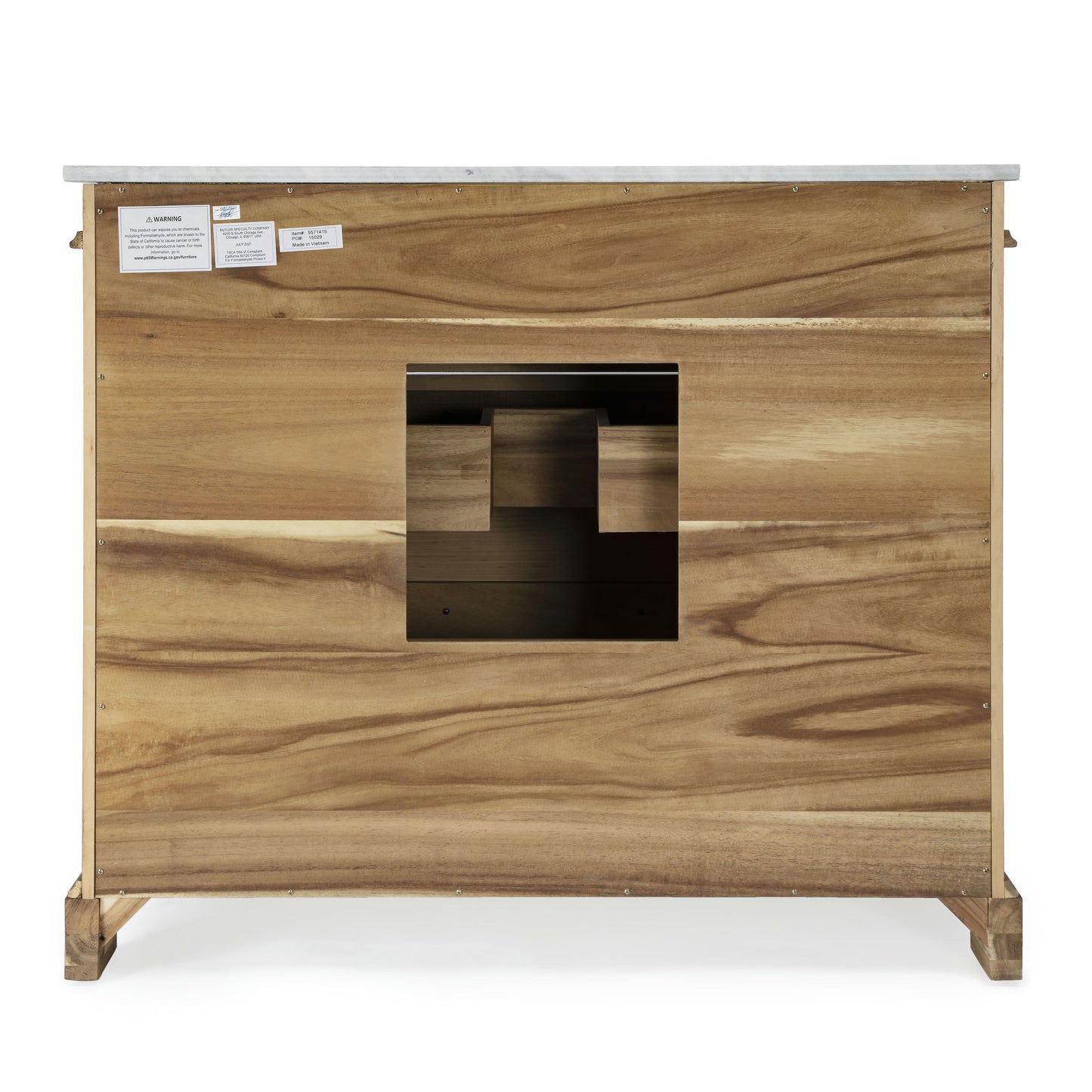 Butler Specialty Company, Rochelle 42" Single Natural Bathroom Vanity Set, Brown