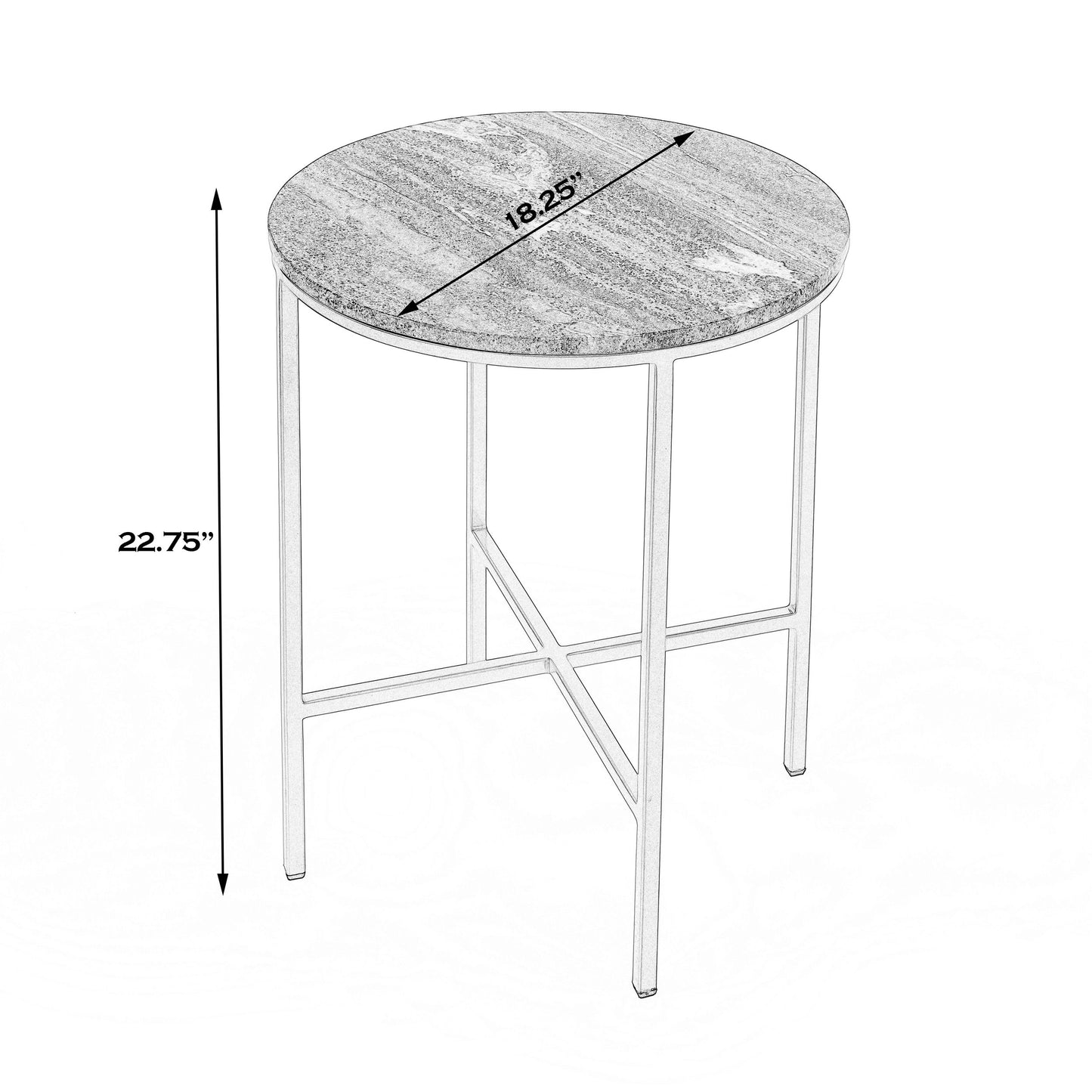 Butler Specialty Company, Caty Marble End Table, Multi