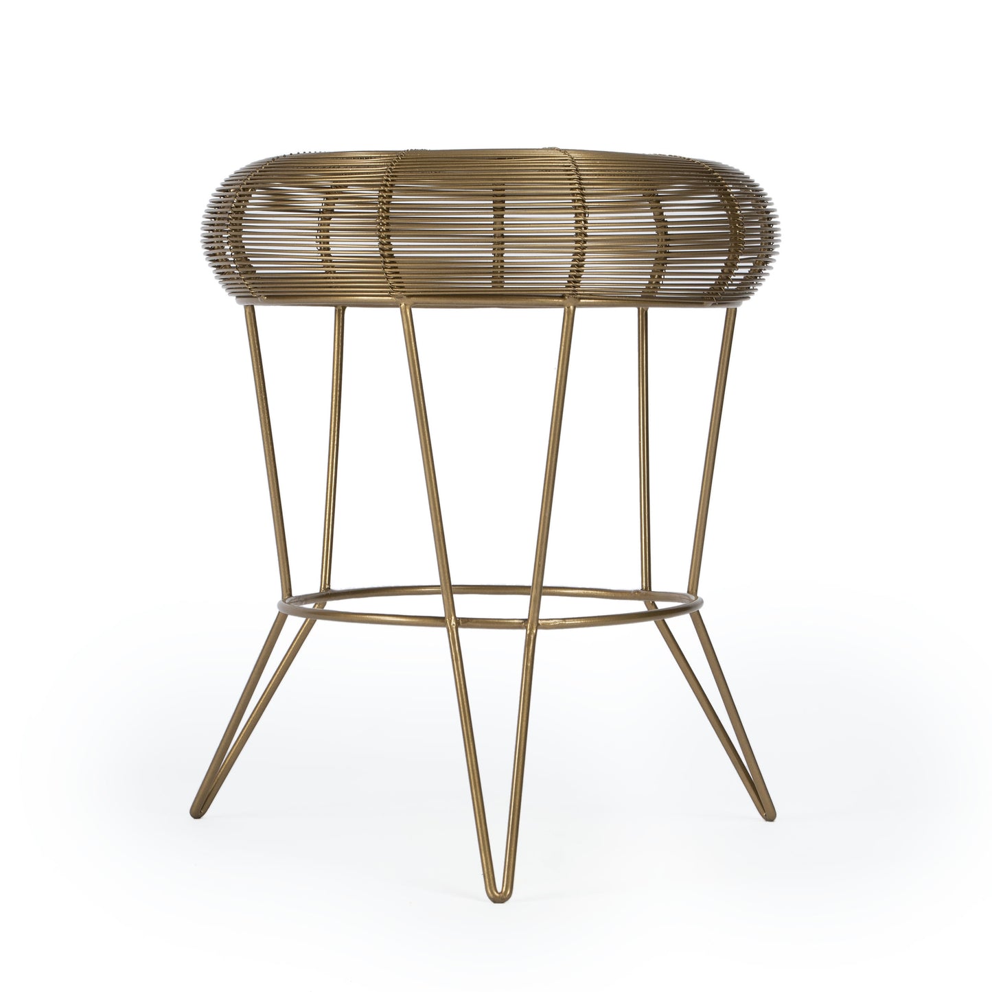 Butler Specialty Company, Allen Decorative Wire Accent Table, Antique Gold