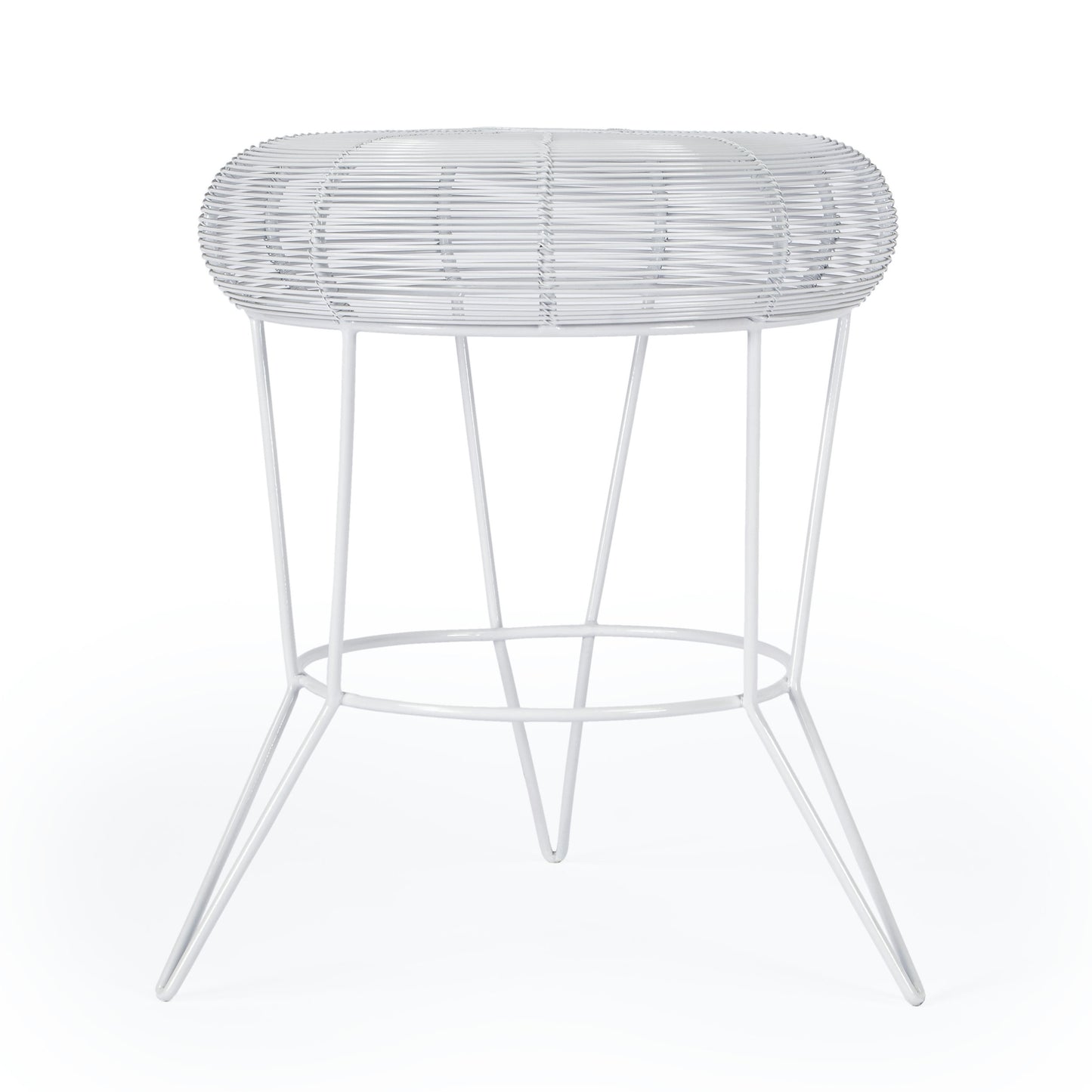 Butler Specialty Company, Allen Decorative Wire Accent Table, White