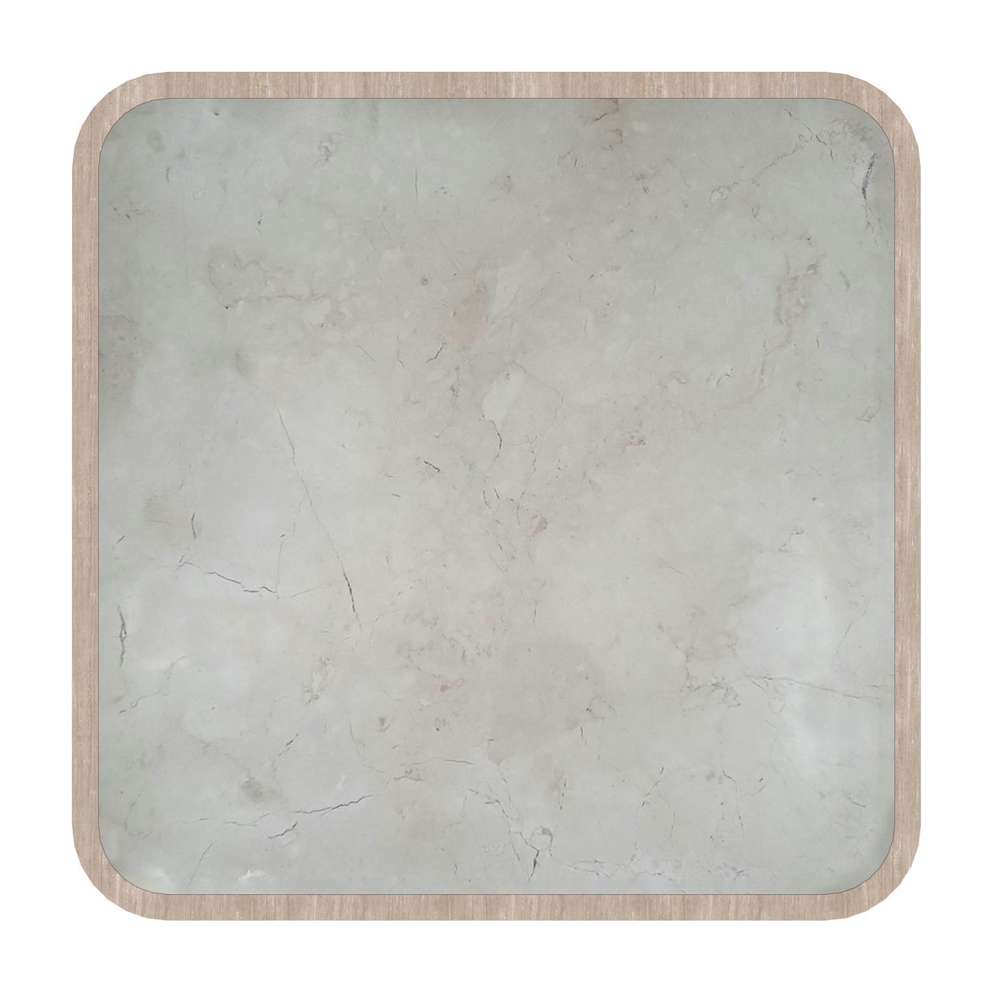 Butler Specialty Company, Monhegan Outdoor Teak and Marble Coffee Table, Cream