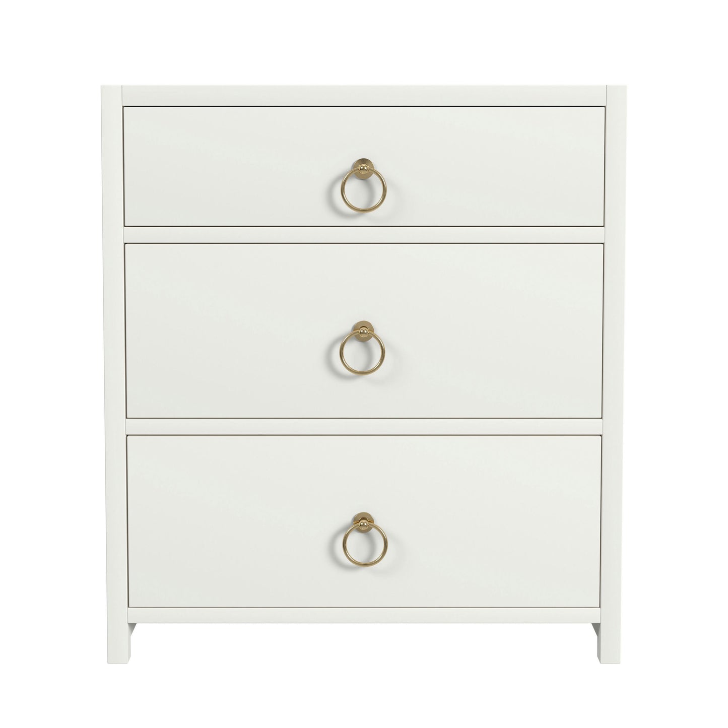 Butler Specialty Company, Lark 3 Drawer Nightstand, White