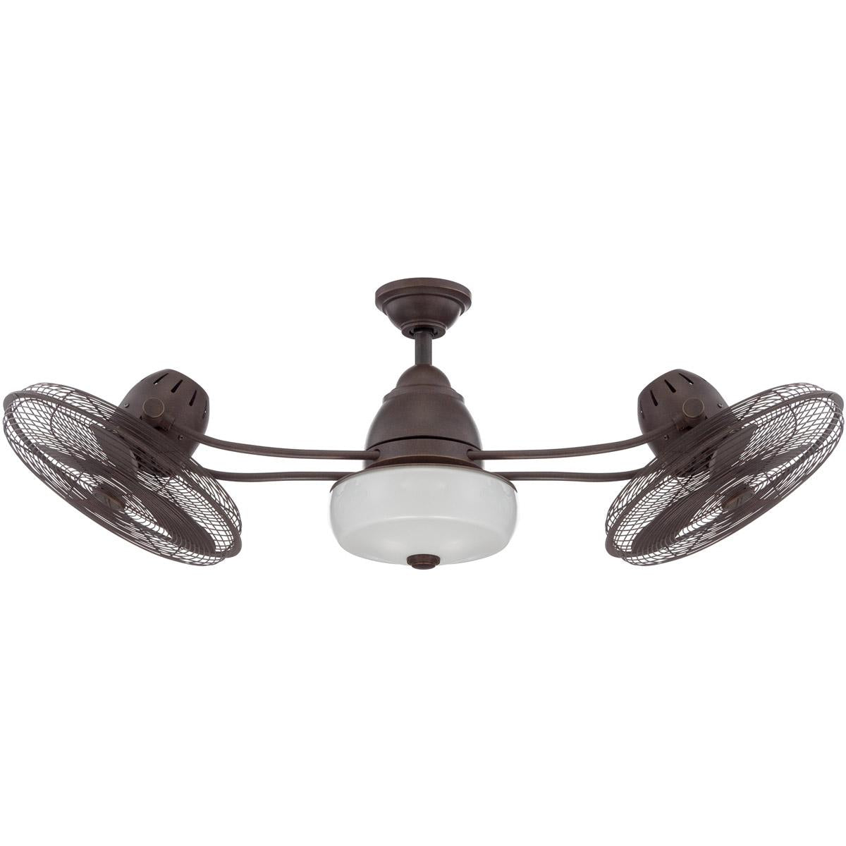 14" Bellows II Ceiling Fan in Aged Bronze Textured