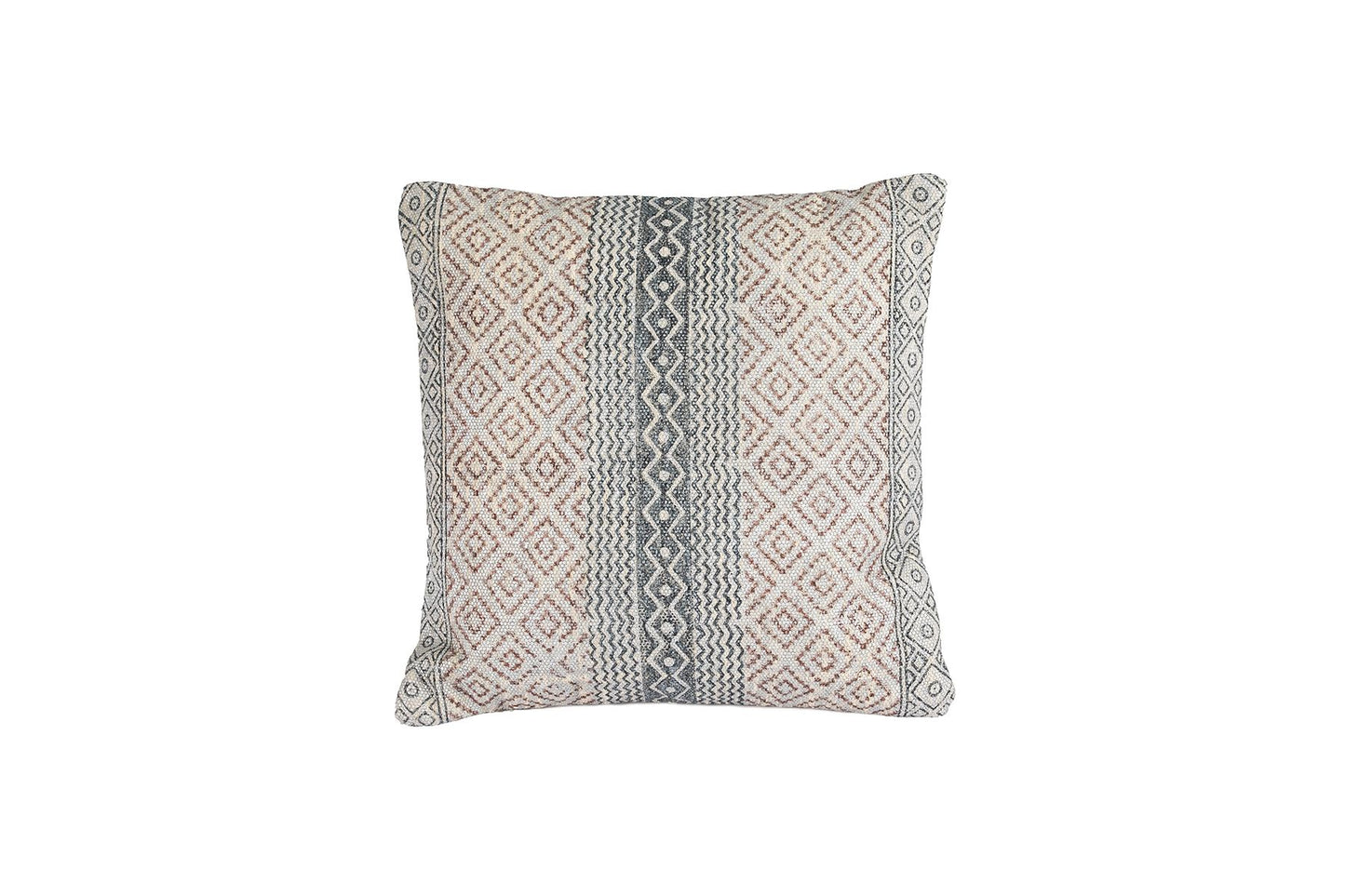 Cushion Cotton ESHA Square w/ white embroidery 20x20"