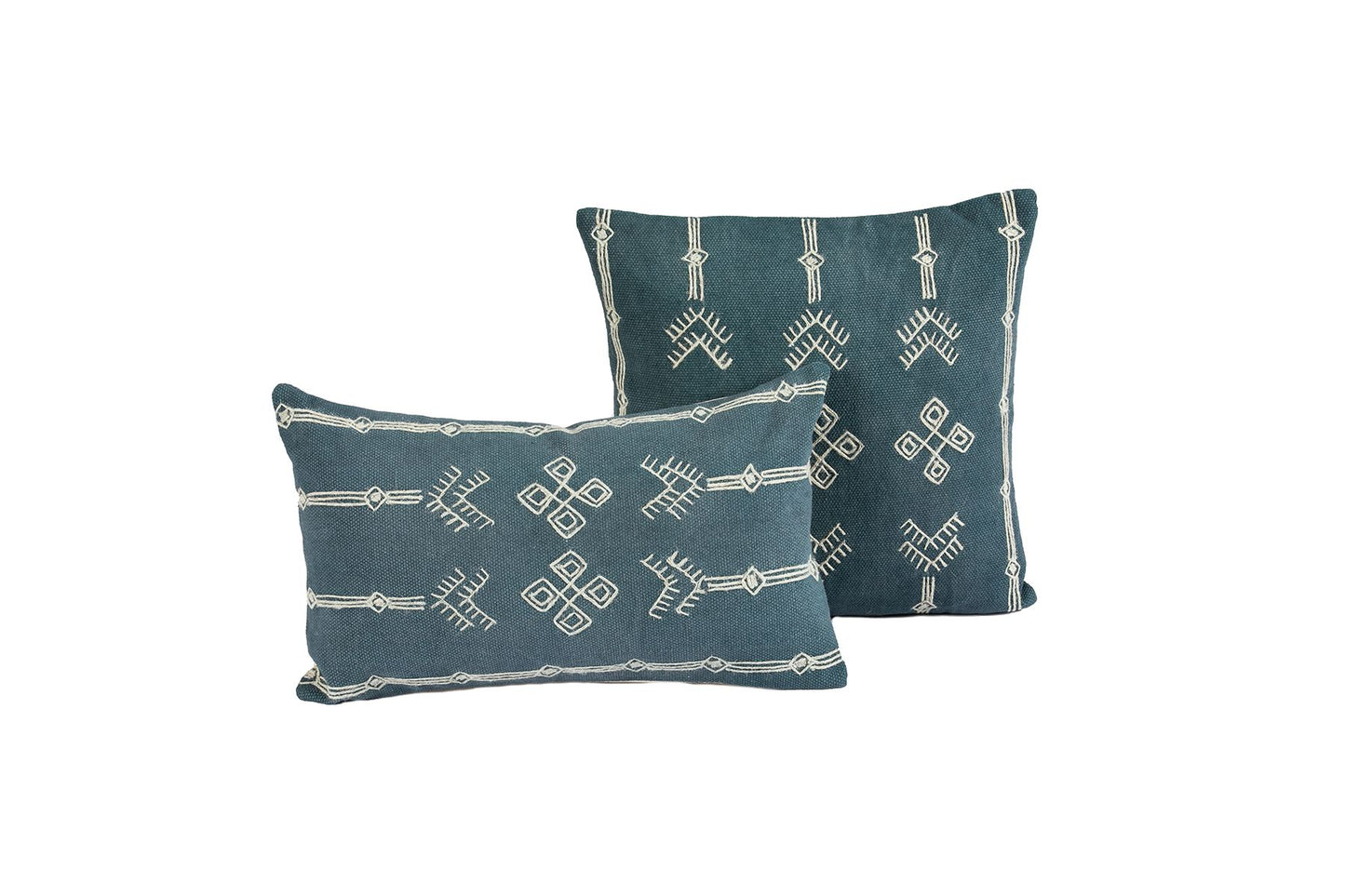 Cushion Cotton ARYA Blue 14x25"