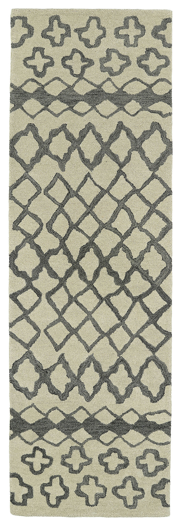 Kaleen Casablanca Collection Light Grey Runner 2'6" x 8'