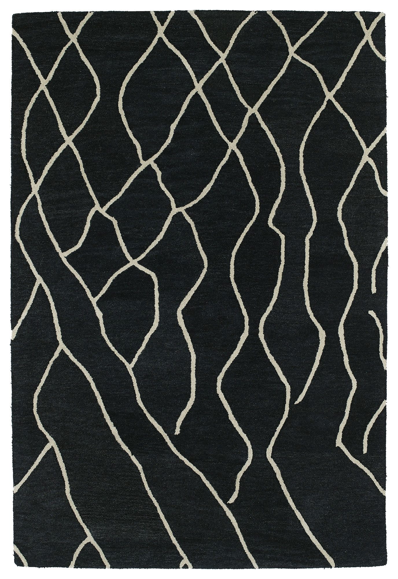 Kaleen Casablanca Collection Dark Charcoal Area Rug 4' x 6'
