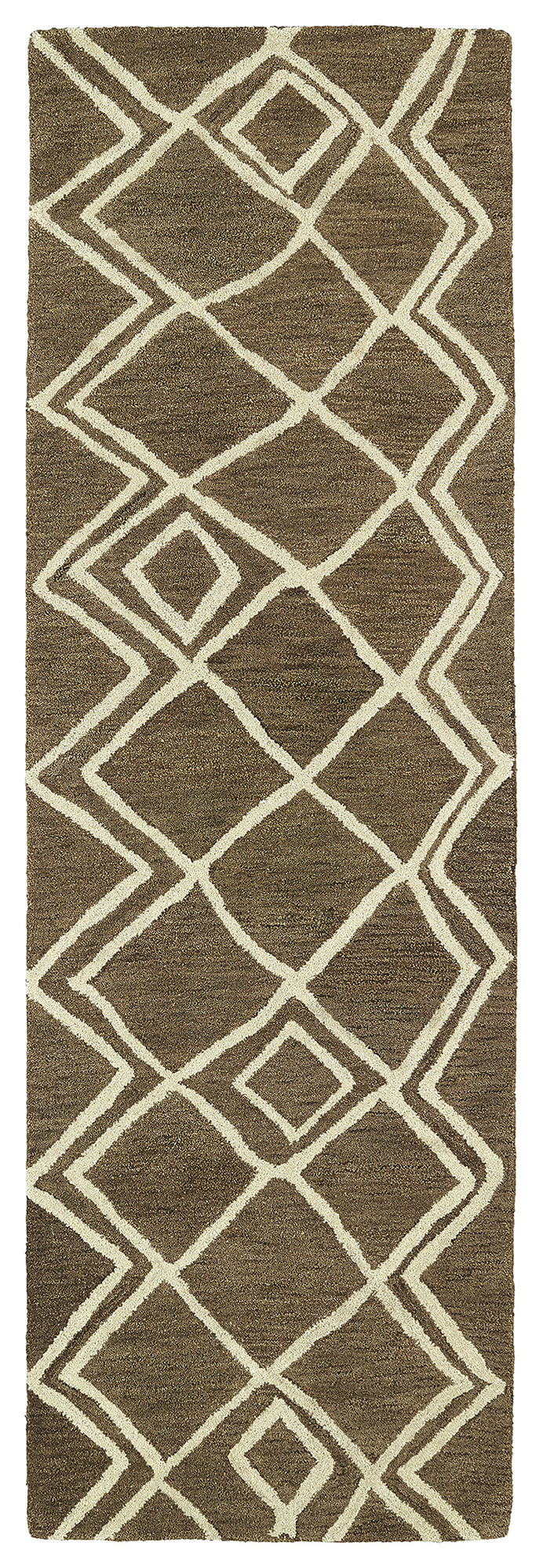 Kaleen Casablanca Collection Dark Brown Runner 3' x 10'