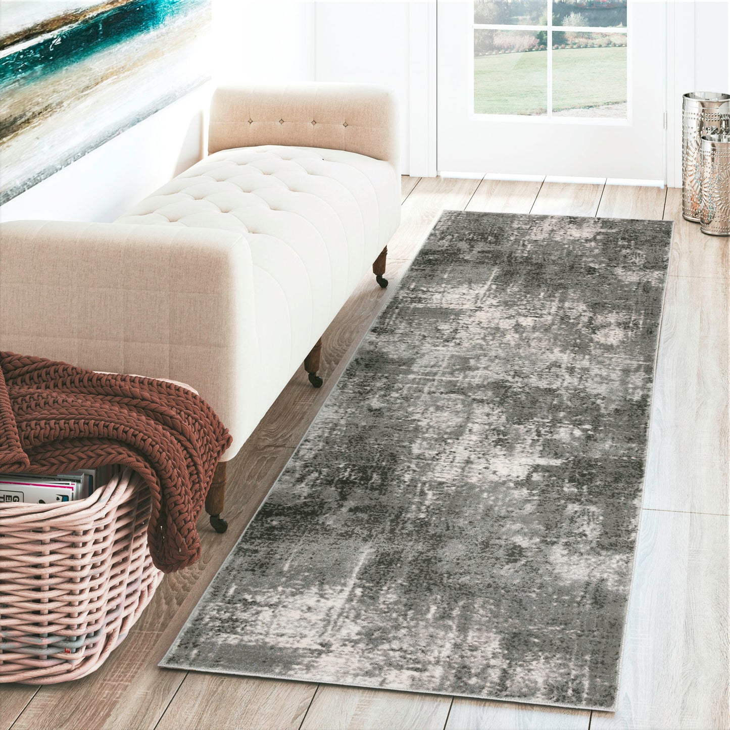 Cascina CC11 Carbon 2'3" x 7'5" Runner Rug