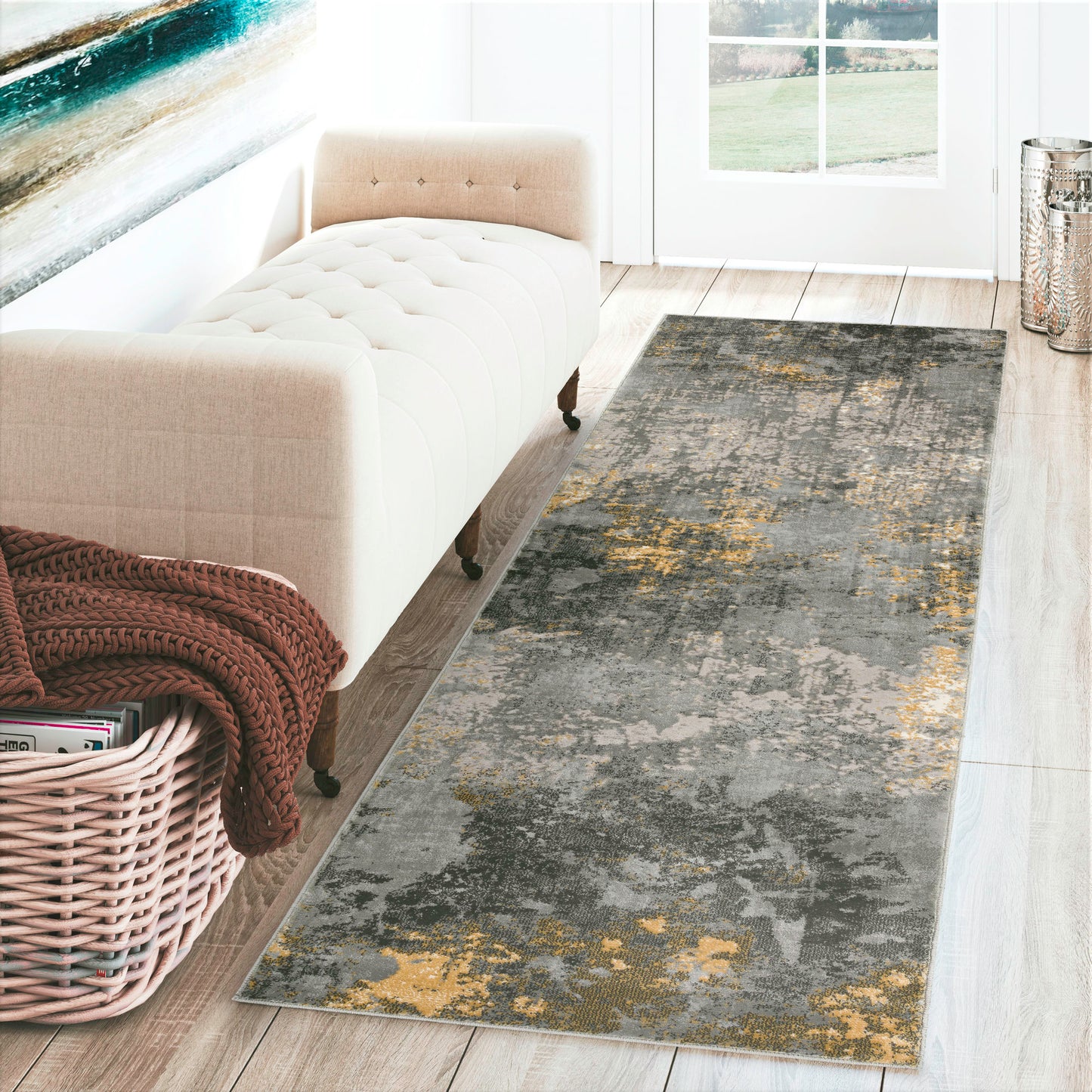 Cascina CC9 Fossil 2'3" x 7'5" Runner Rug