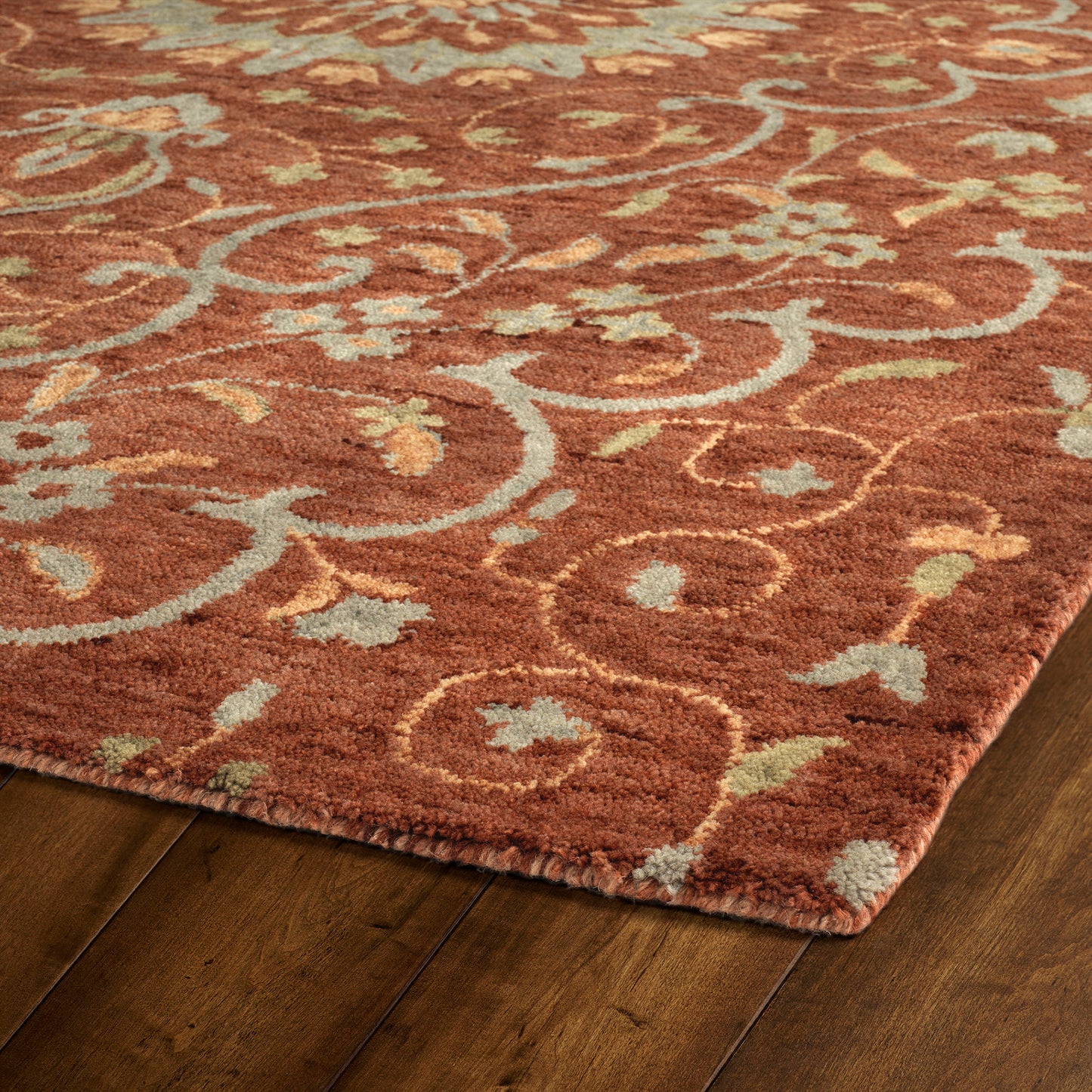 Kaleen Chancellor Collection Dark Brick Runner 2'6" x 8'
