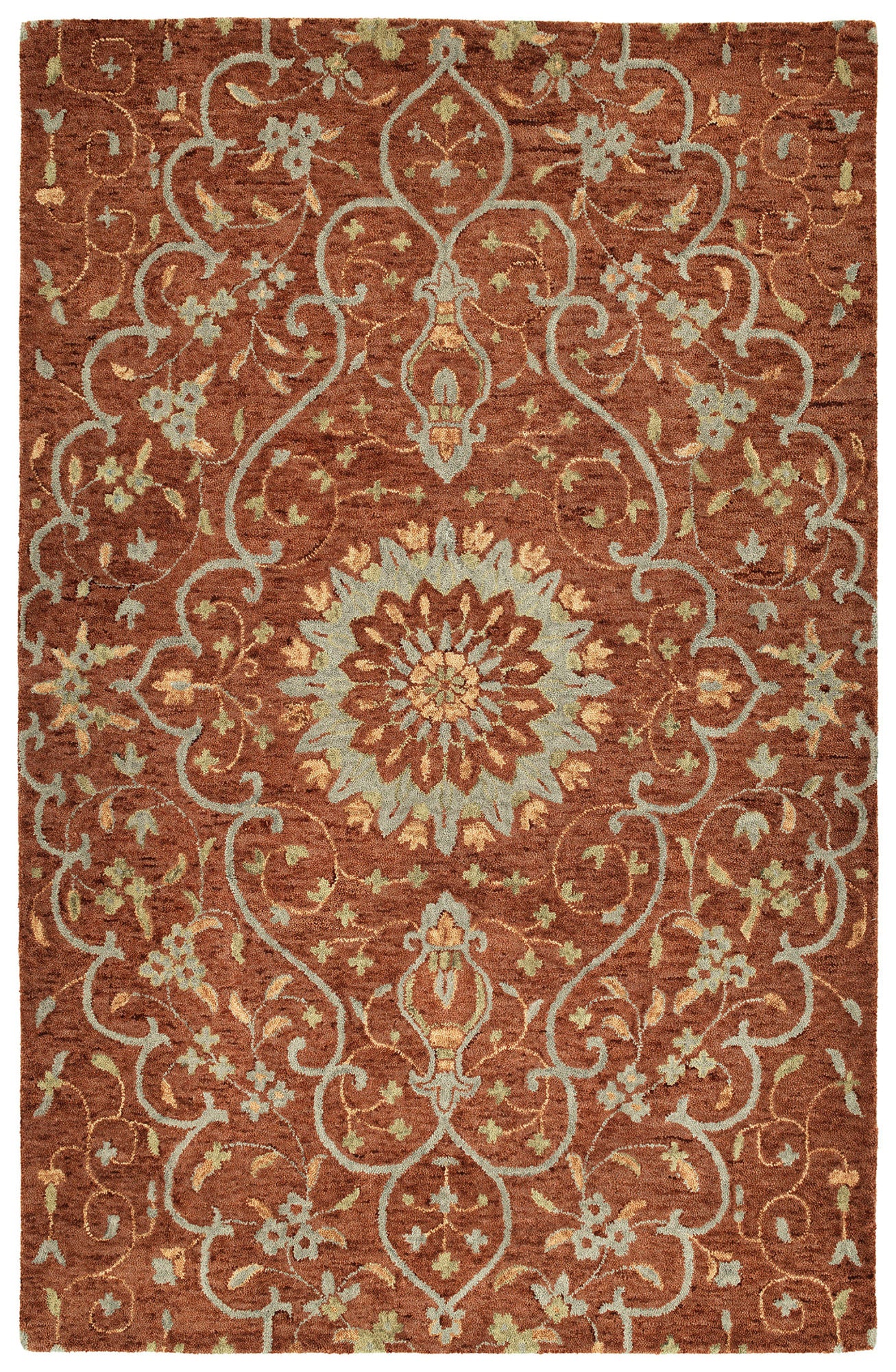 Kaleen Chancellor Collection Dark Brick Area Rug 8' x 10'