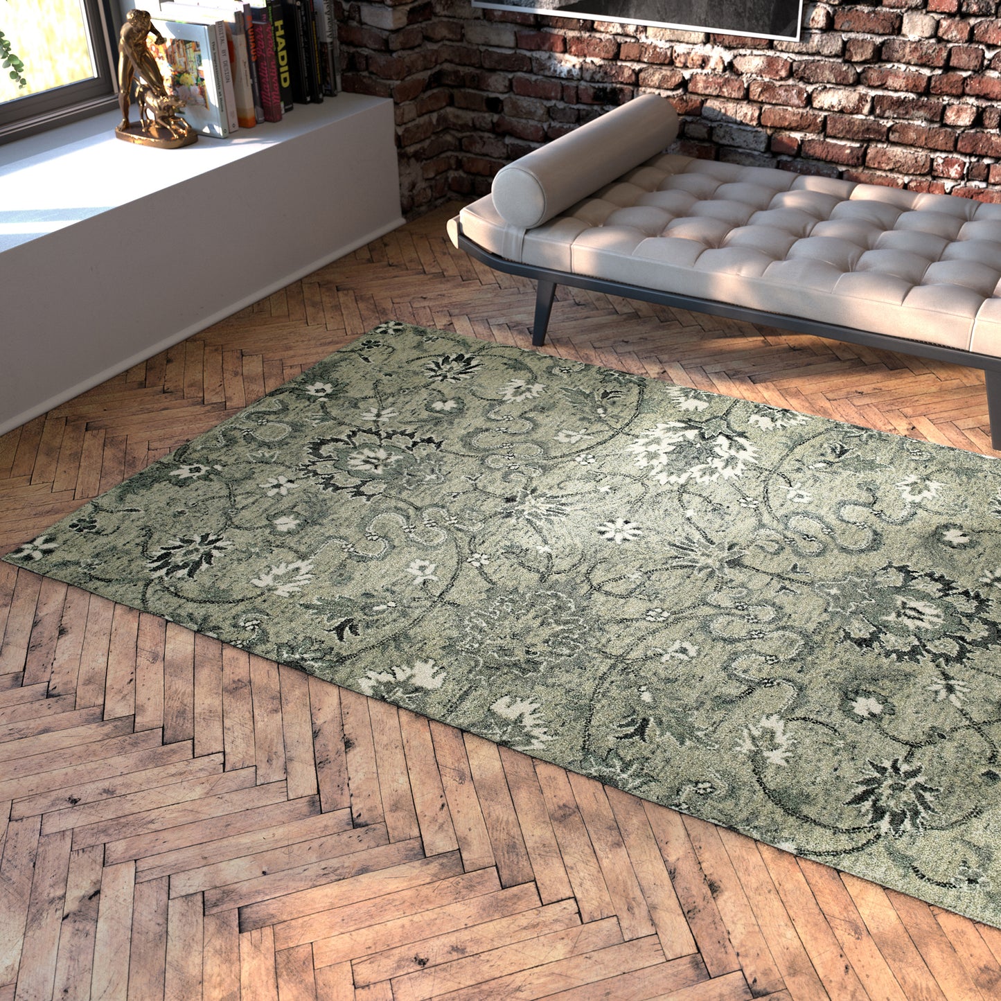 Kaleen Chancellor Collection Gray HeatherGray Area Rug 8' x 10'