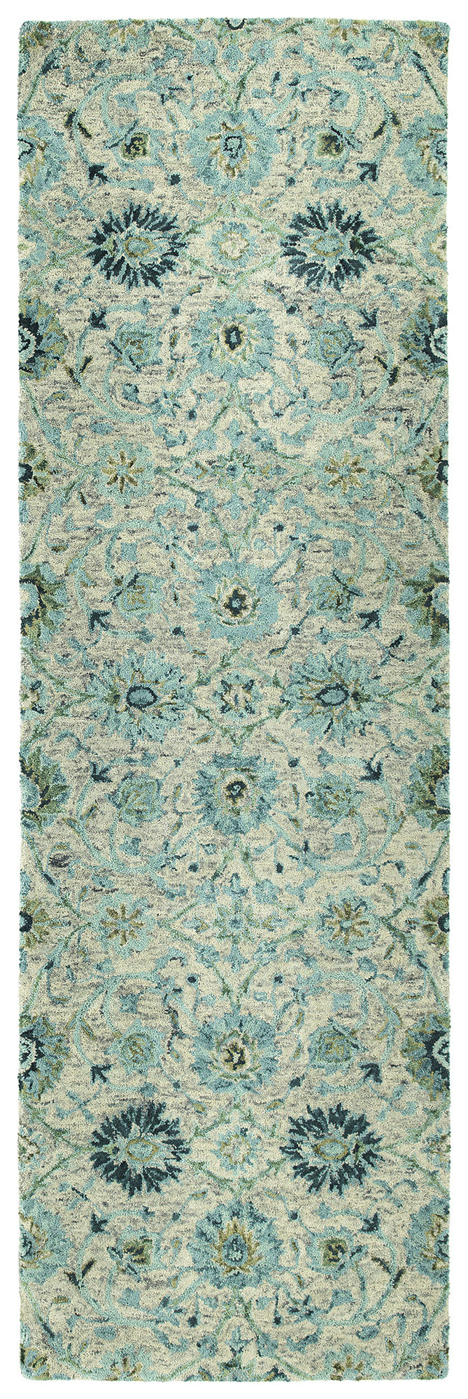 Kaleen Chancellor Collection Light Turquoise Runner 2'6" x 8'