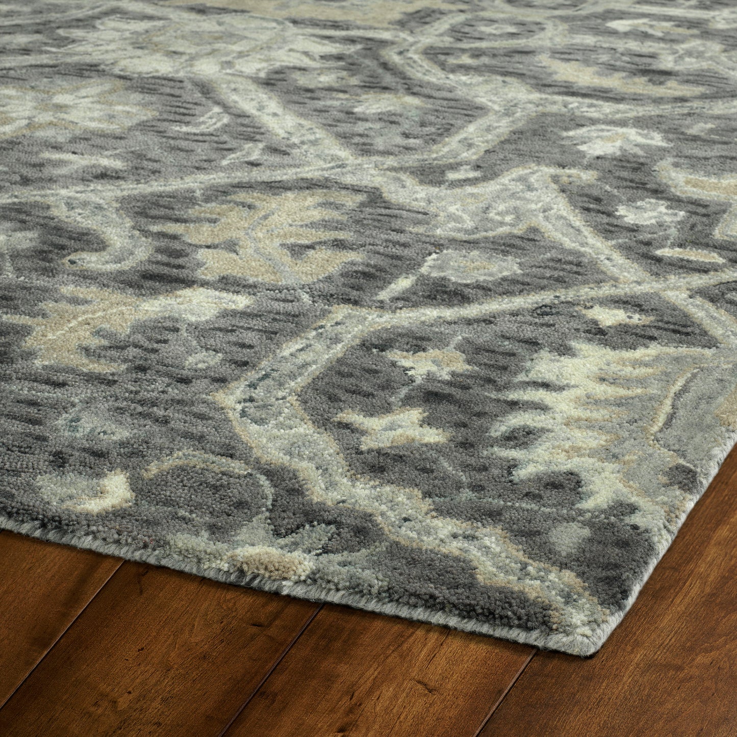 Kaleen Chancellor Collection CHA04-68 Graphite Throw Rug 2' x 3'