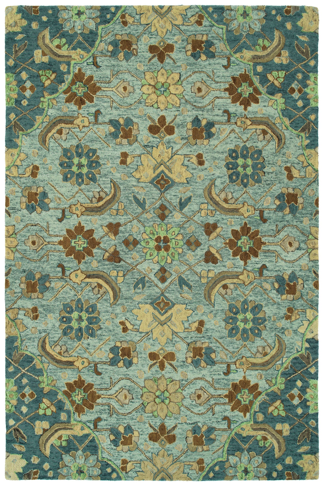 Kaleen Chancellor Collection Light Light Blue Area Rug 4' x 6'