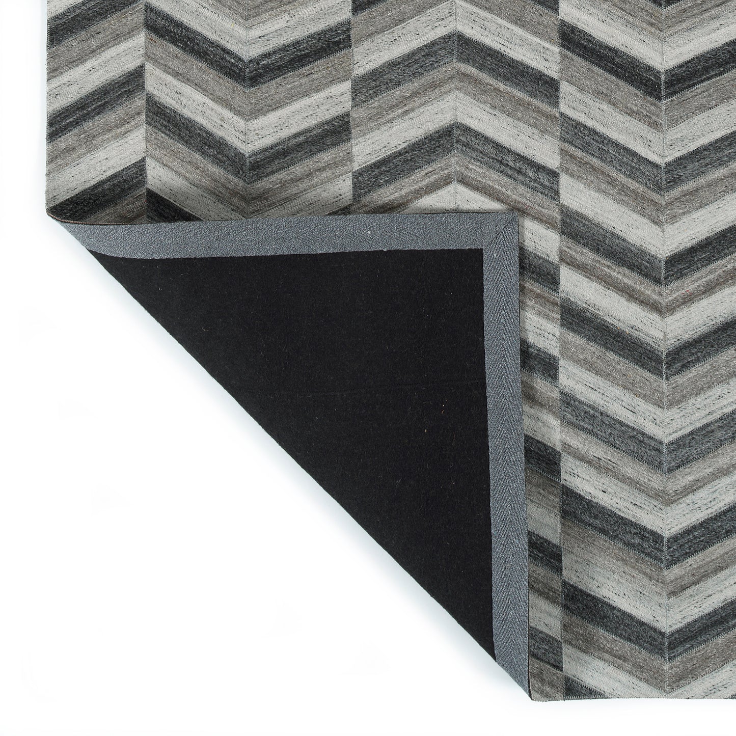 Kaleen Chaps Collection CHP01-38 Charcoal Area Rug 5' x 7'9"