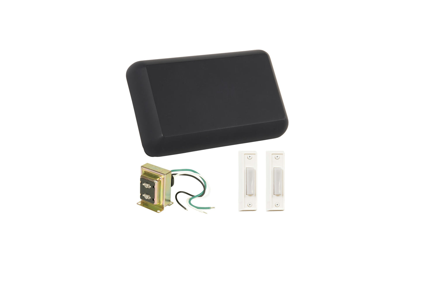 Kit with 1 transformer, 1 chime, 2 white buttons, CK1000-FB