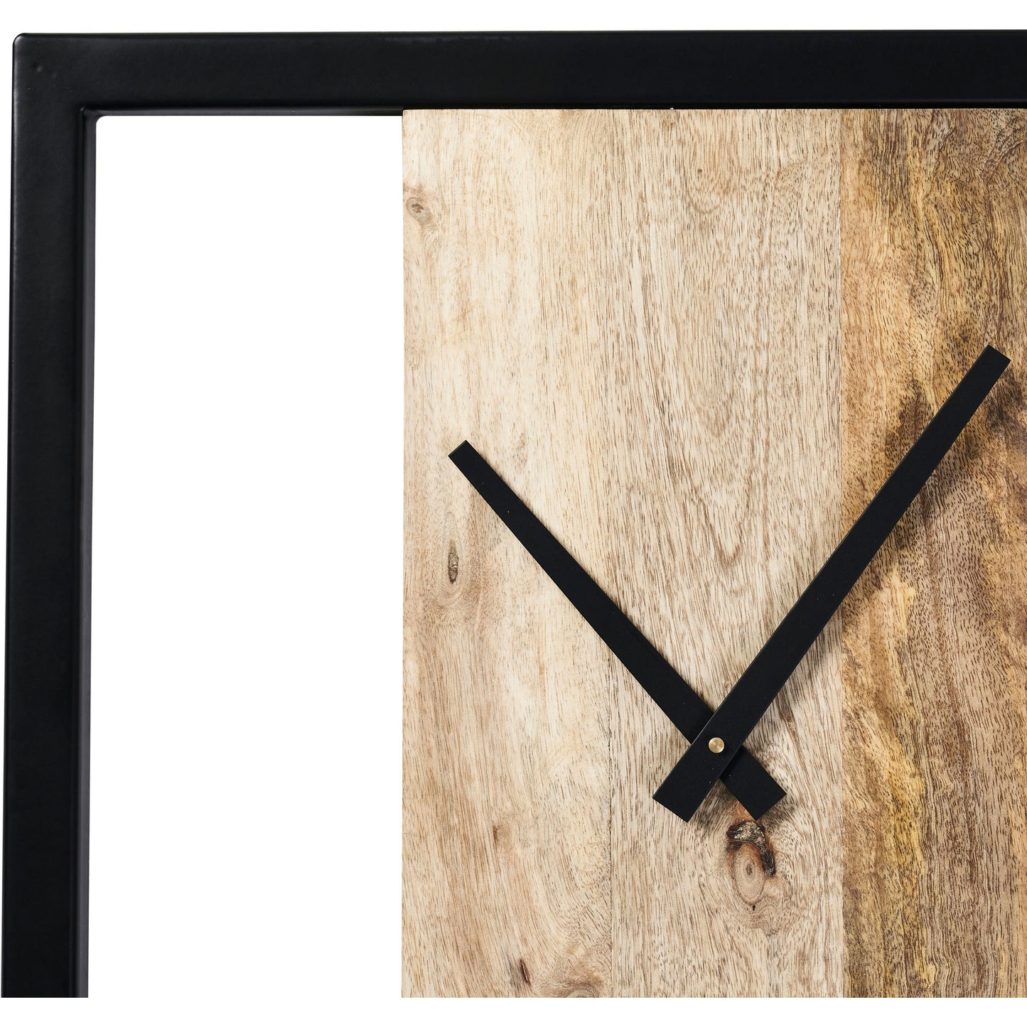 Sanna Matte Black Iron Wall Clock