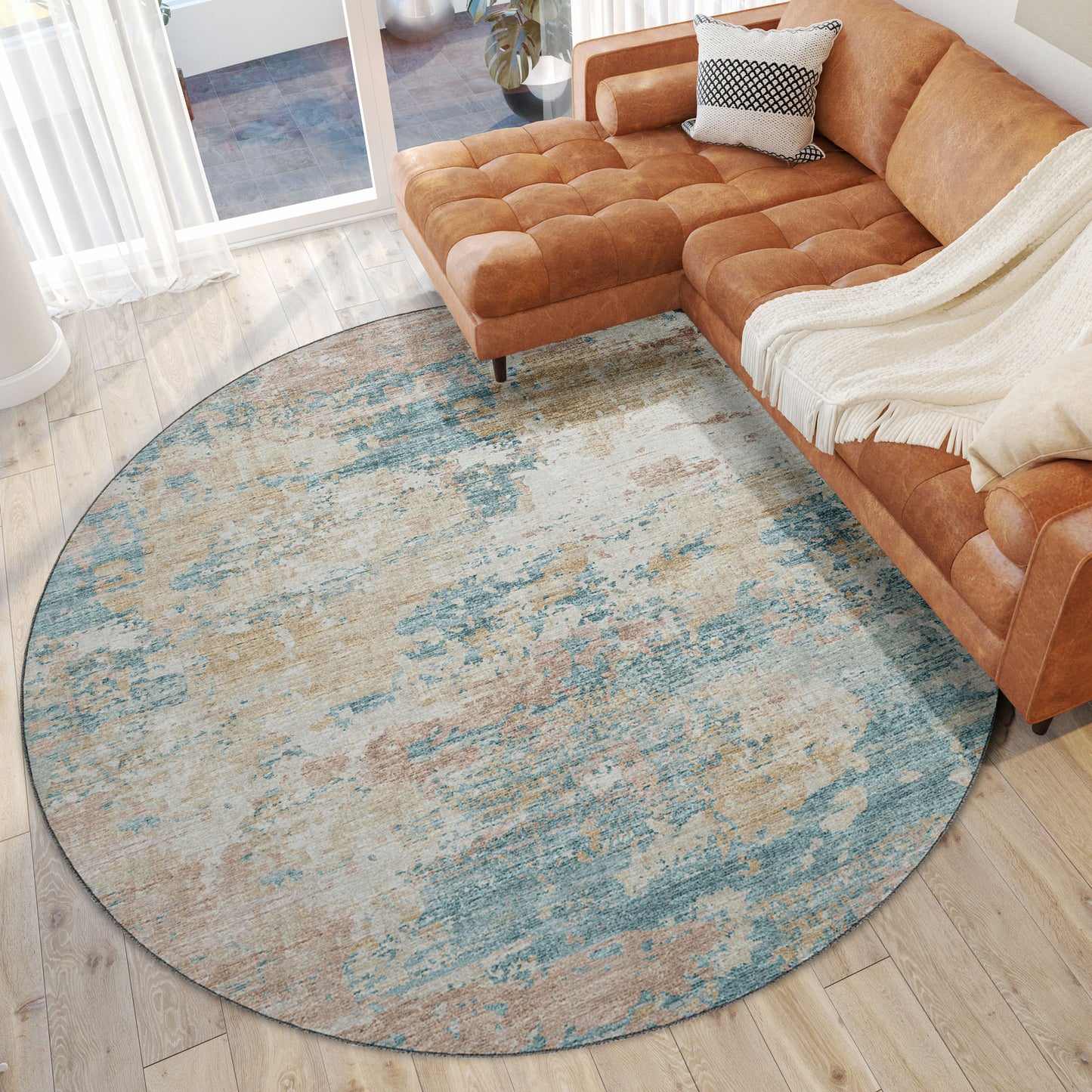 Camberly CM4 Parchment 8' x 8' Round Rug