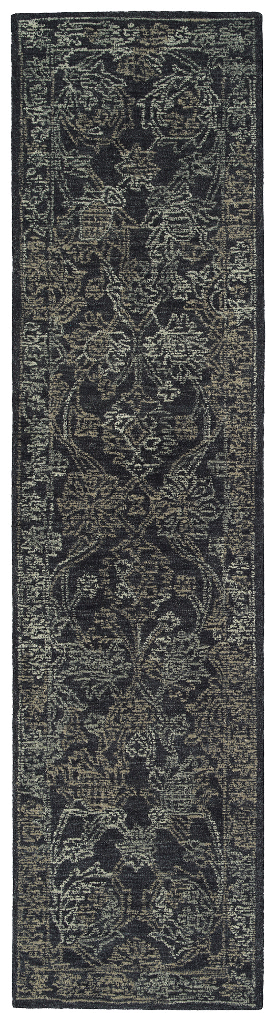 Kaleen Courvert Collection Dark Charcoal Runner 2' x 8'