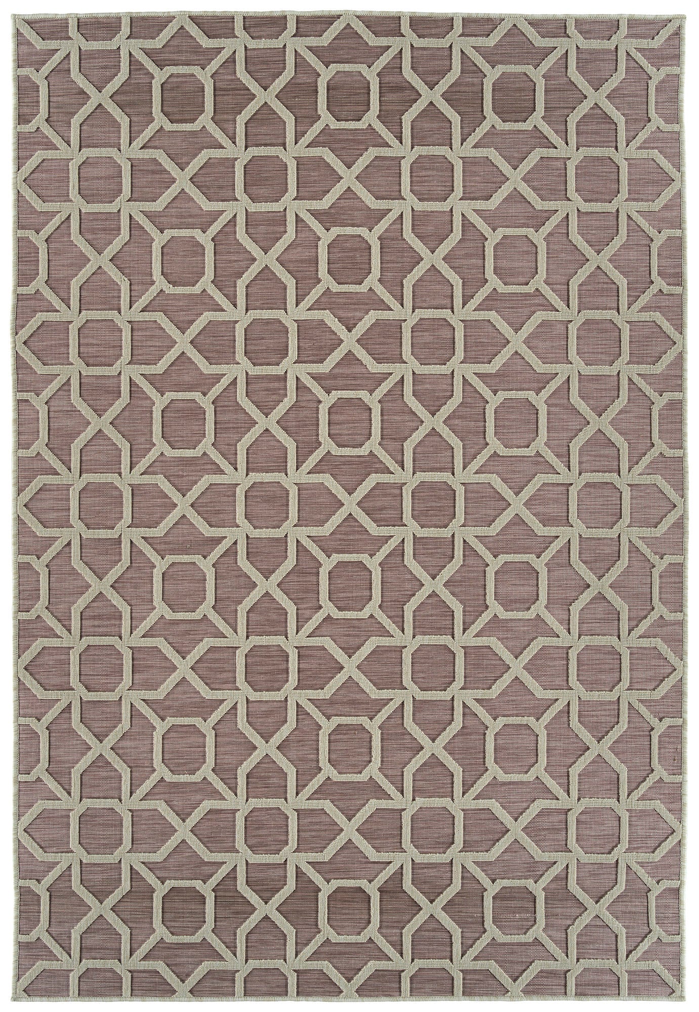 Kaleen Cove Collection COV01-92 Pink Area Rug 7'10" x 10'