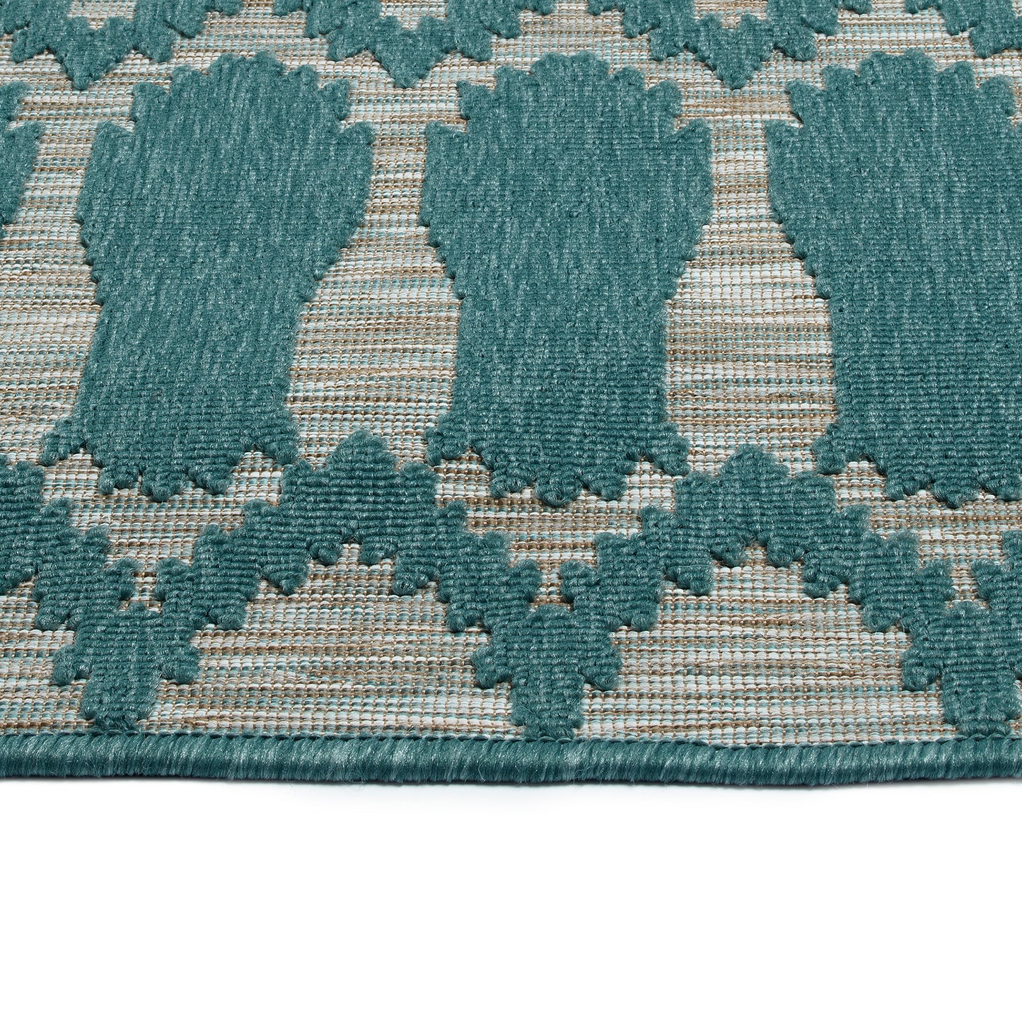 Kaleen Cove Collection COV03-91 Teal Area Rug 7'10" x 10'