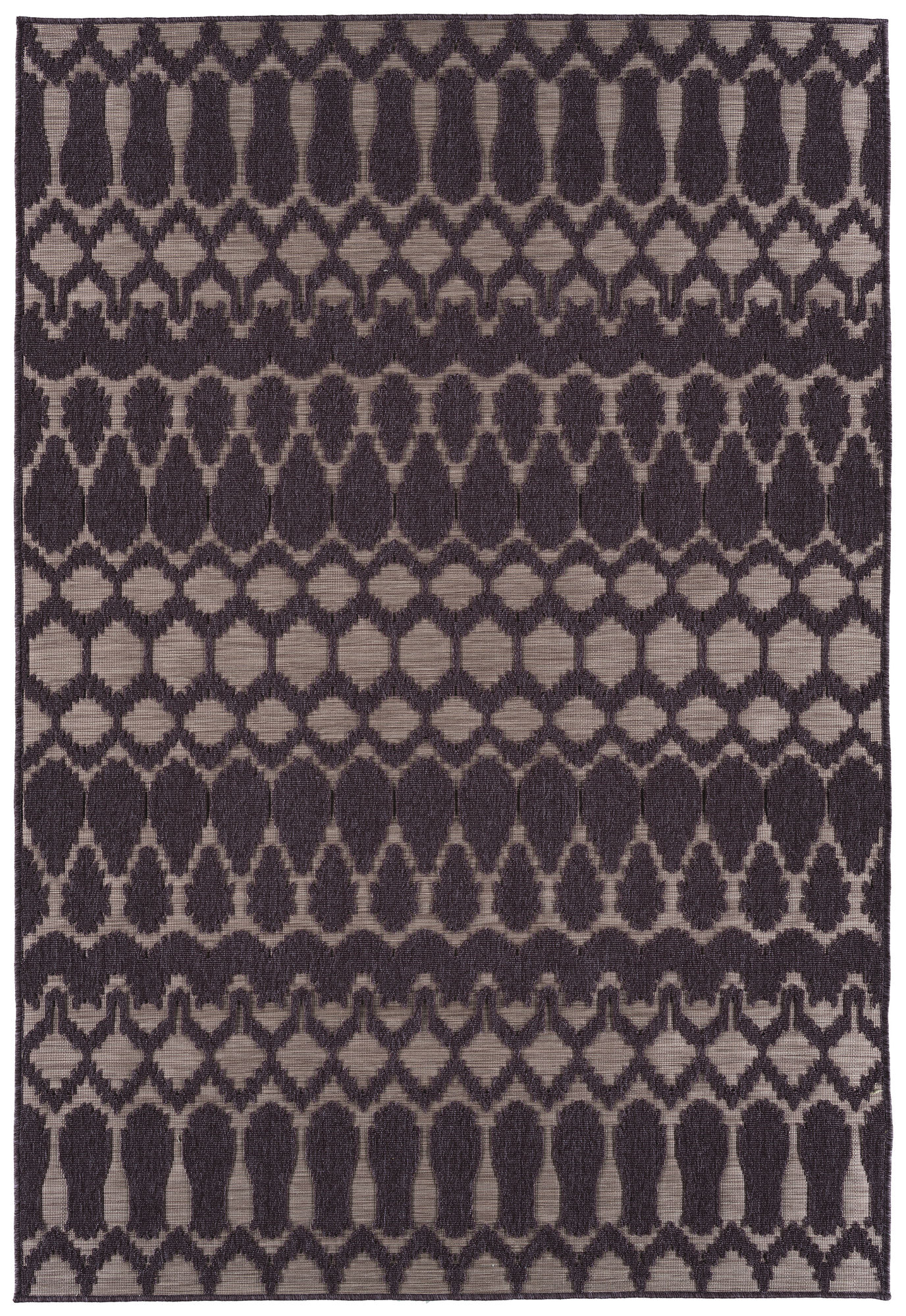 Kaleen Cove Collection Dark Purple Area Rug 7'10" x 10'