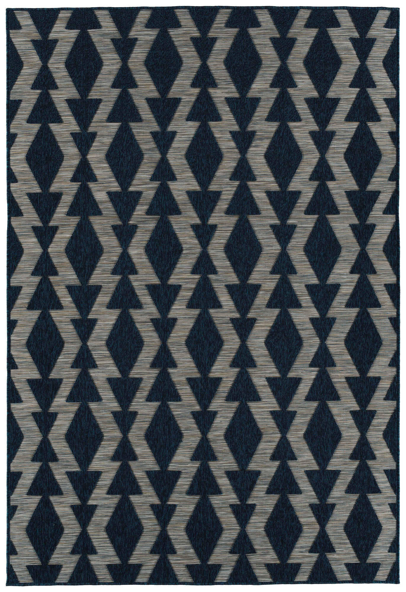 Kaleen Cove Collection Dark Navy Area Rug 7'10" x 10'