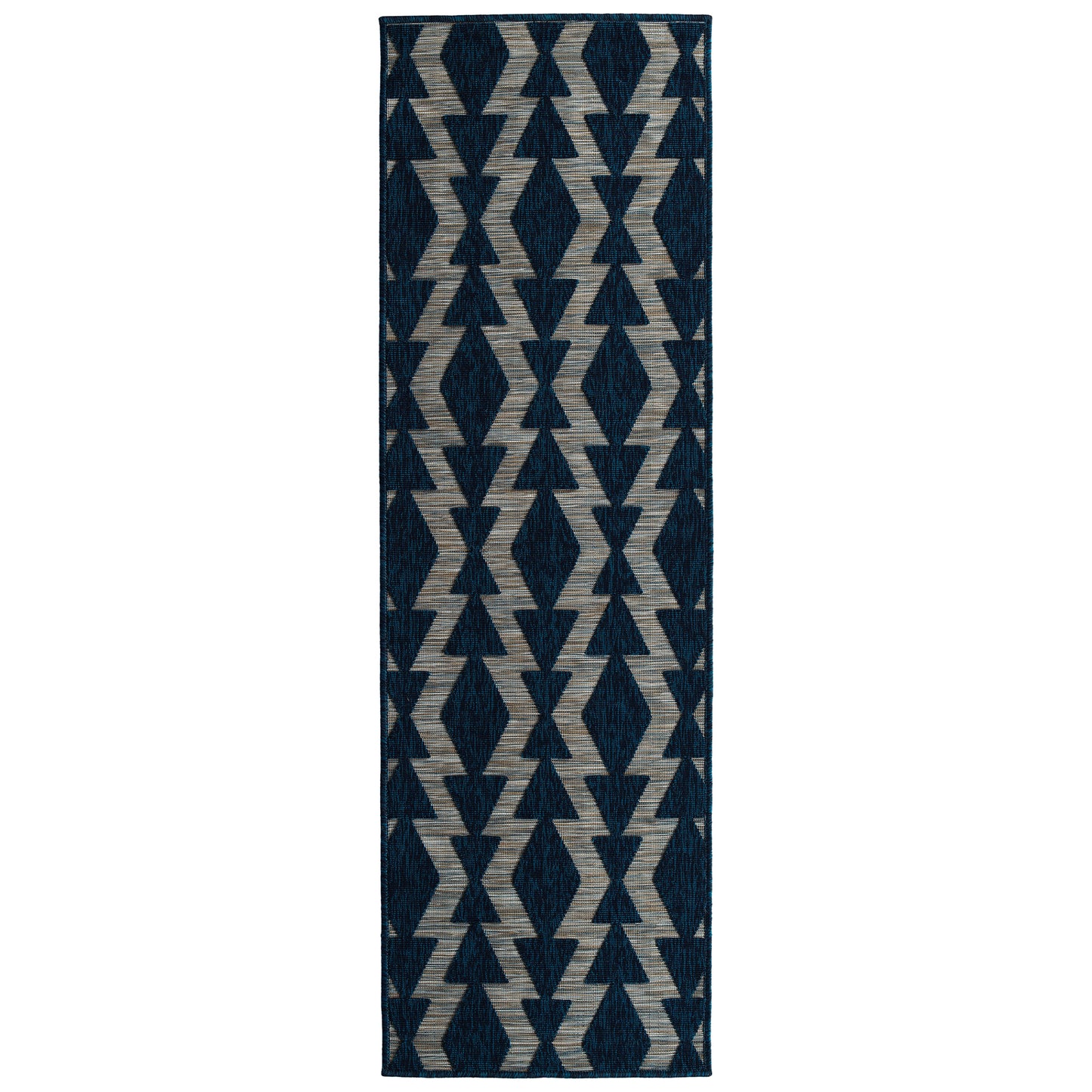 Kaleen Cove Collection Dark Navy Runner 2' x 6'
