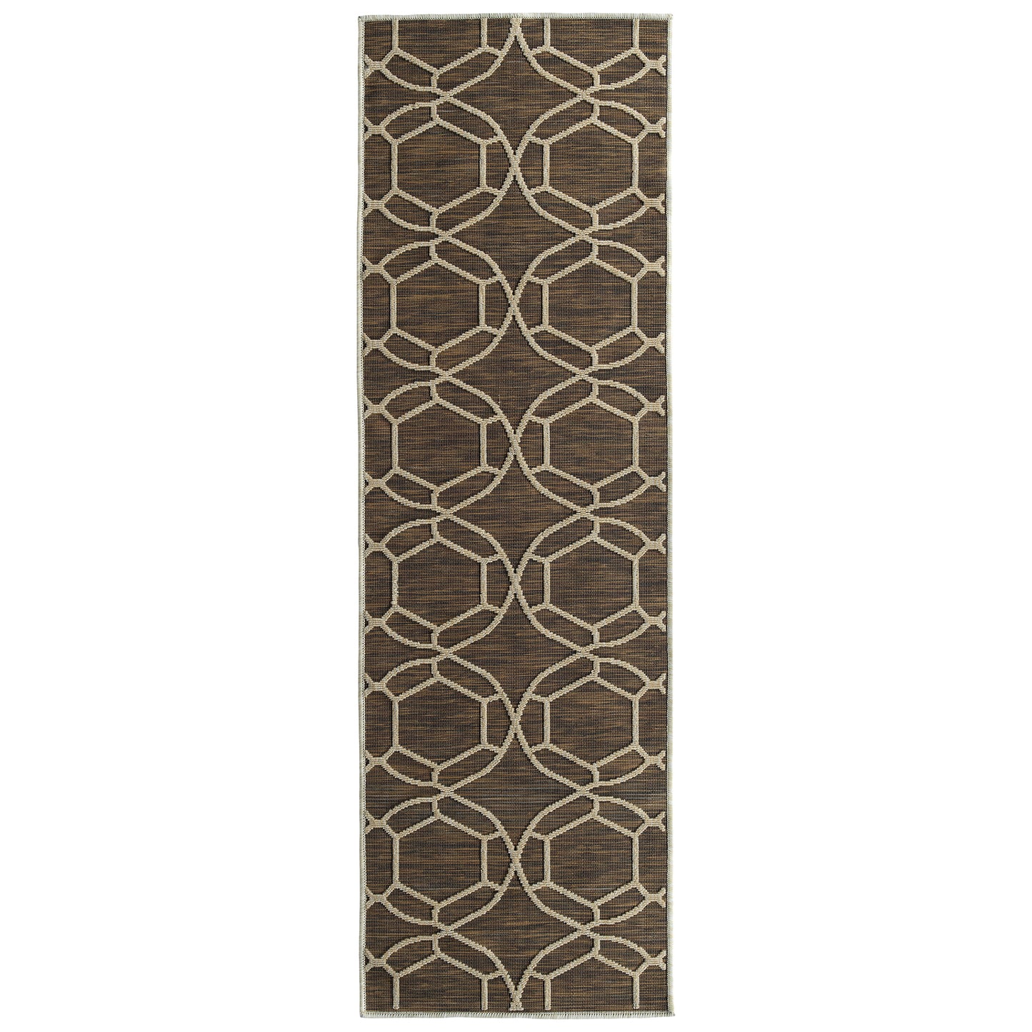 Kaleen Cove Collection Dark Red Area Rug 7'10" x 10'
