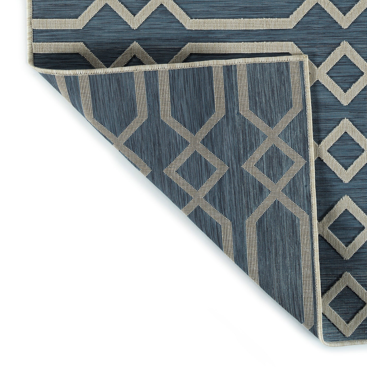 Kaleen Cove Collection COV06-17 Blue Area Rug 5'3" x 7'6"