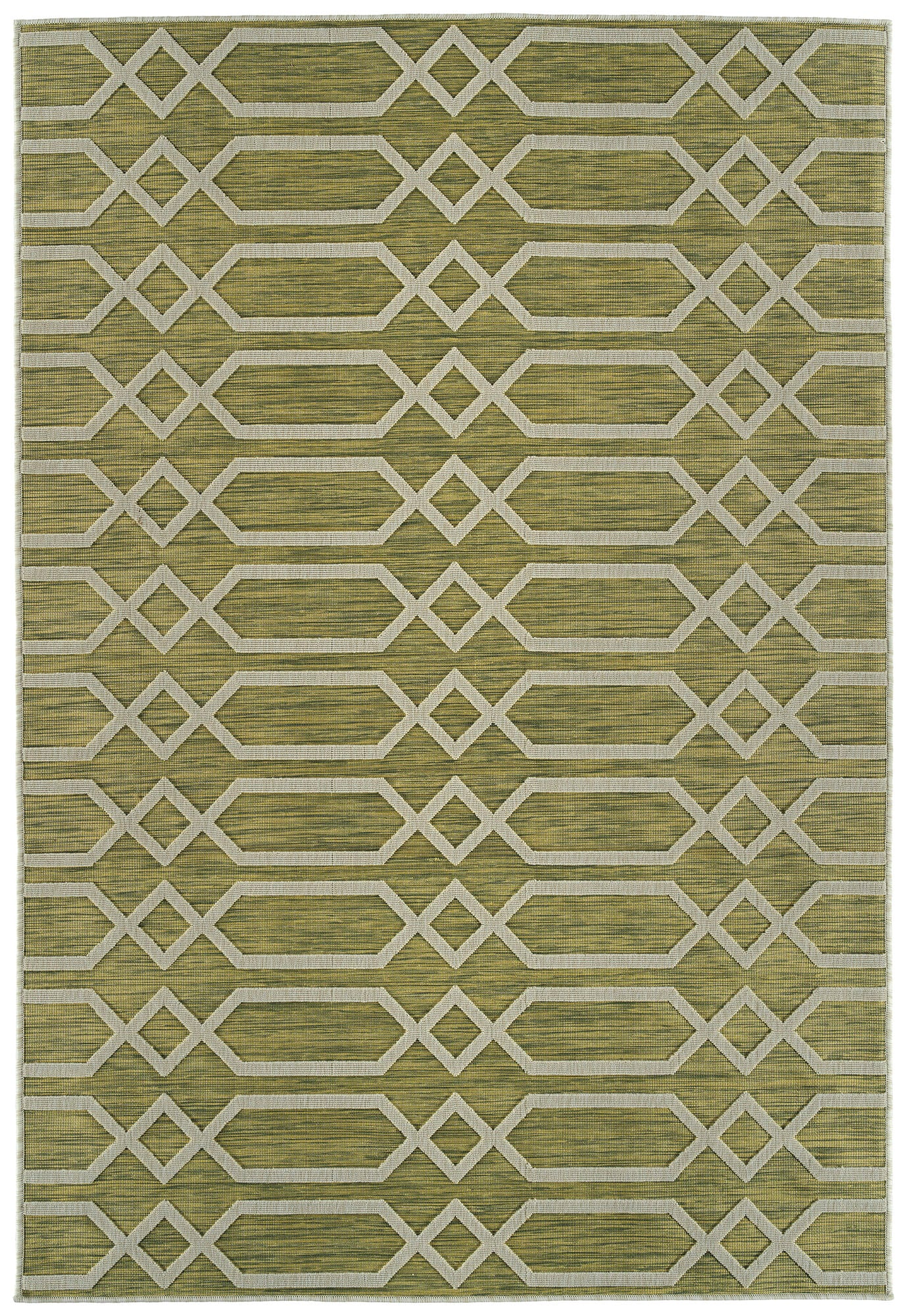 Kaleen Cove Collection COV06-96 Lime Green Area Rug 5'3" x 7'6"