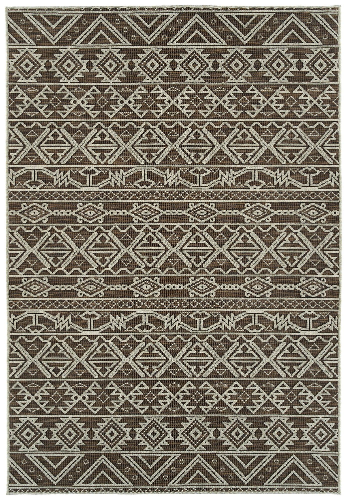 Kaleen Cove Collection Dark Chocolate Area Rug 7'10" x 10'