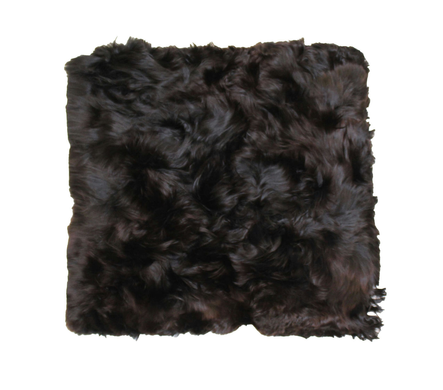Cushion Alpaca 20" DARK BROWN